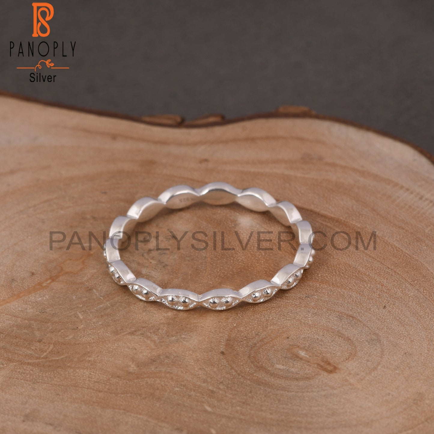 925 Sterling Silver Twist Band Ring