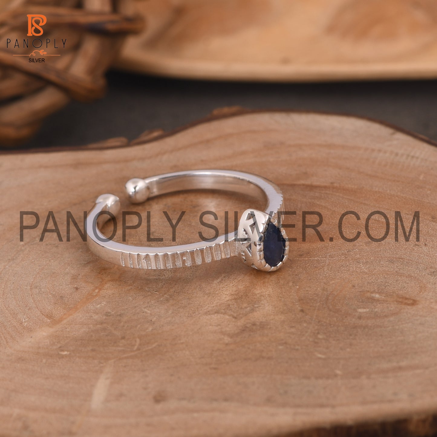 Black Onyx 925 Quality Openable Rings