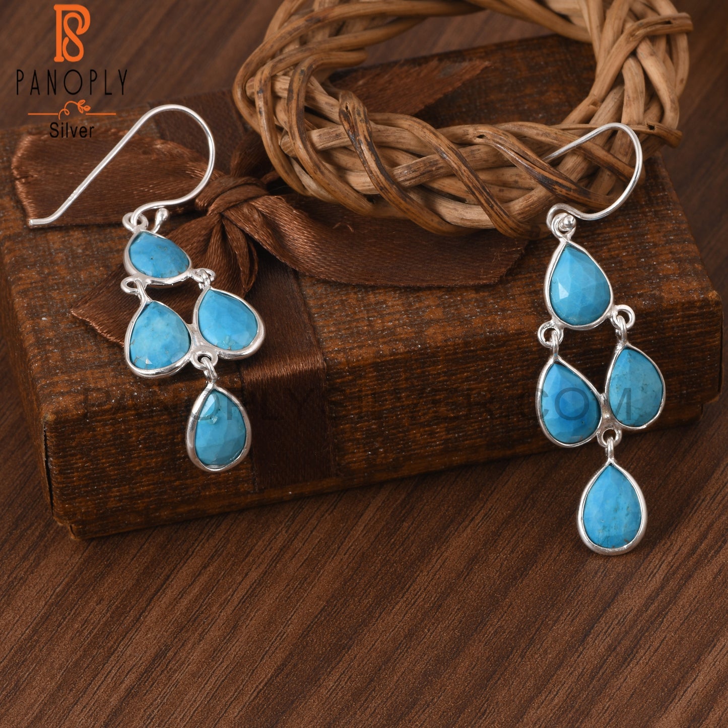 Turquoise Chandelier Earrings
