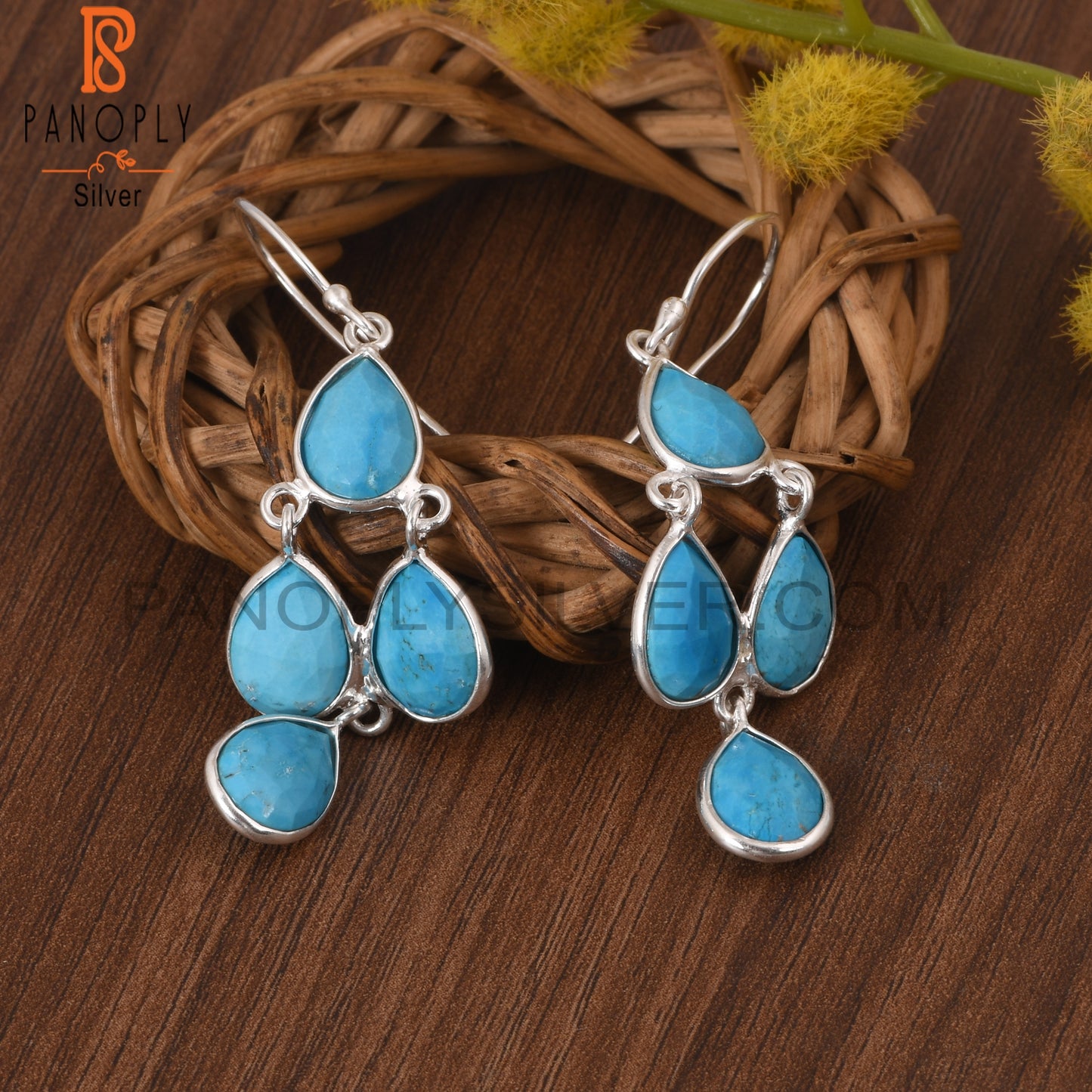 Turquoise Chandelier Earrings