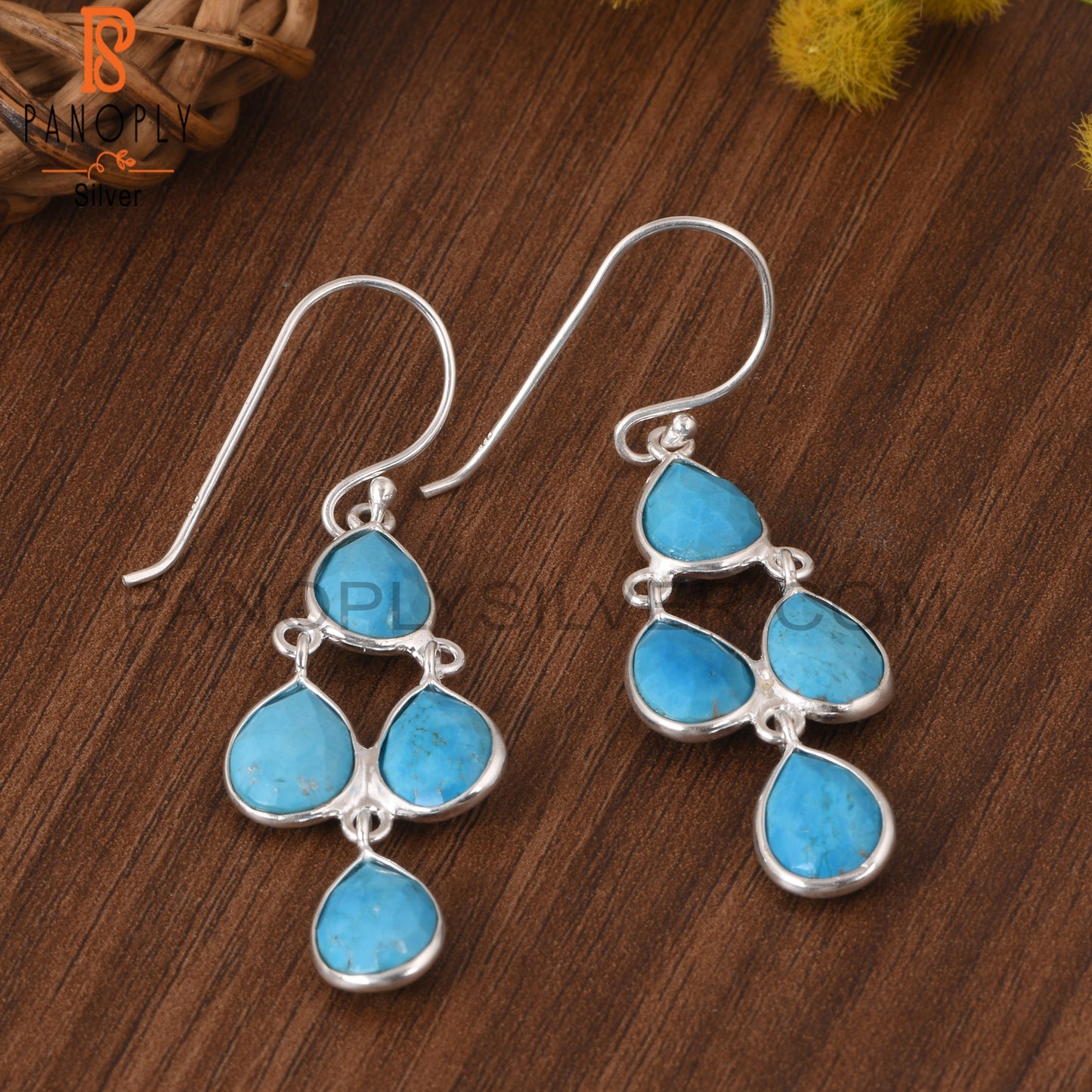 Turquoise Chandelier Earrings