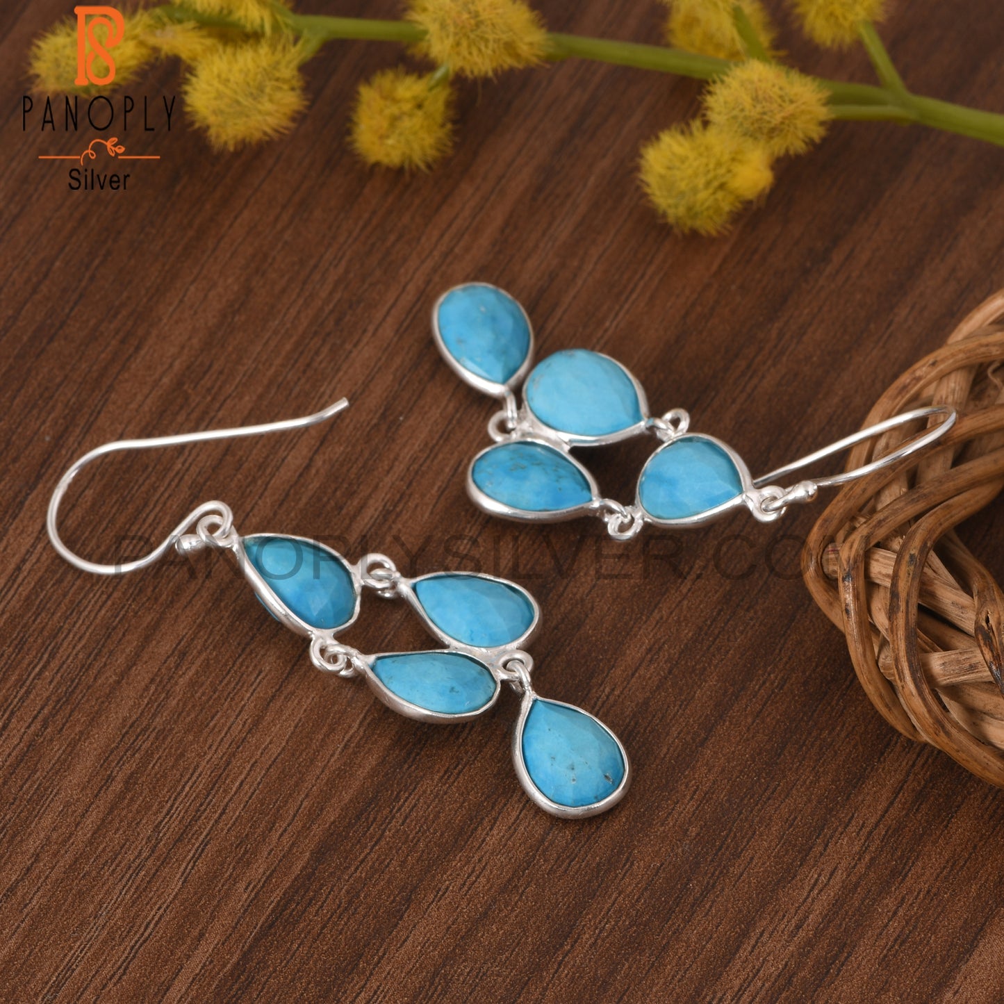 Turquoise Chandelier Earrings
