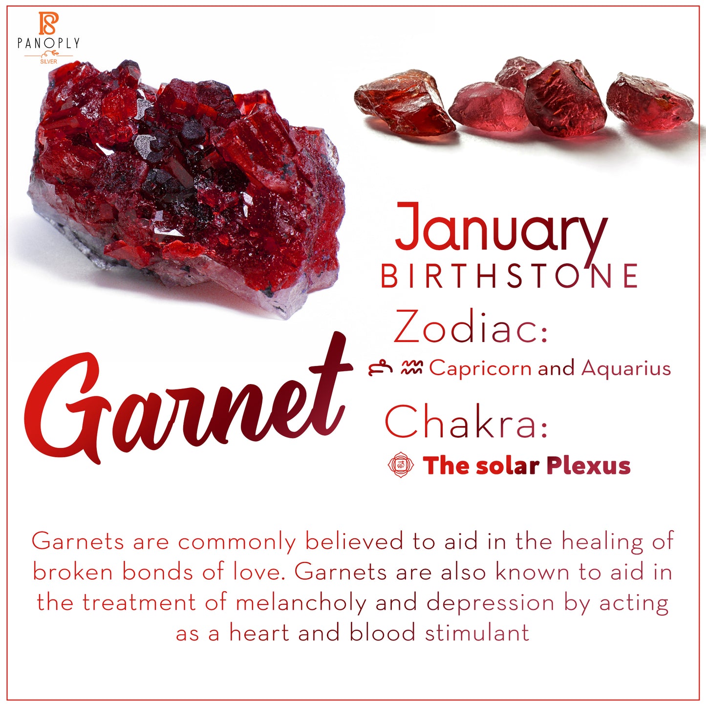 Garnet Heart 925 Sterling Silver Earrings