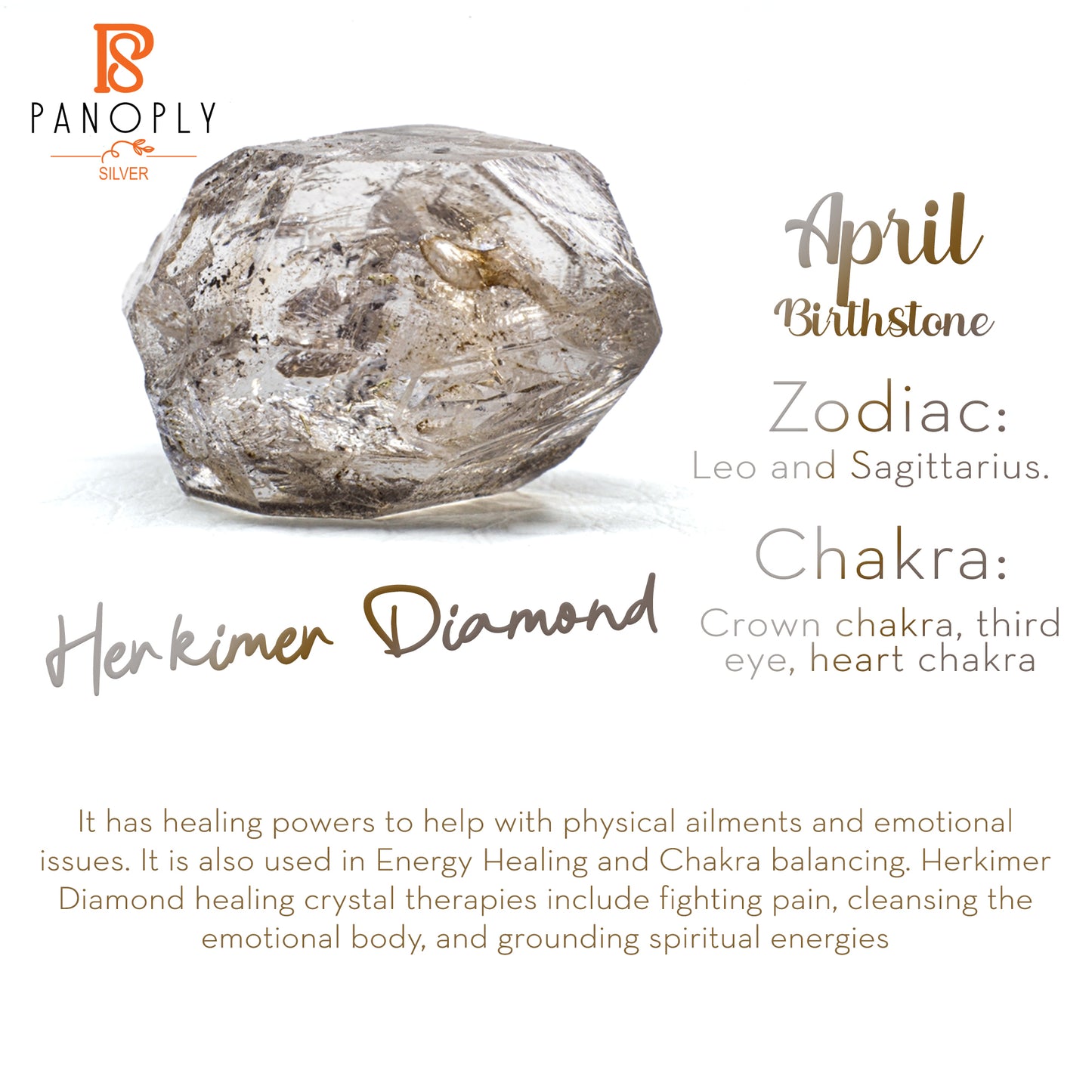 Pyrite & Herkimer Diamond 925 Sterling Silver Ring