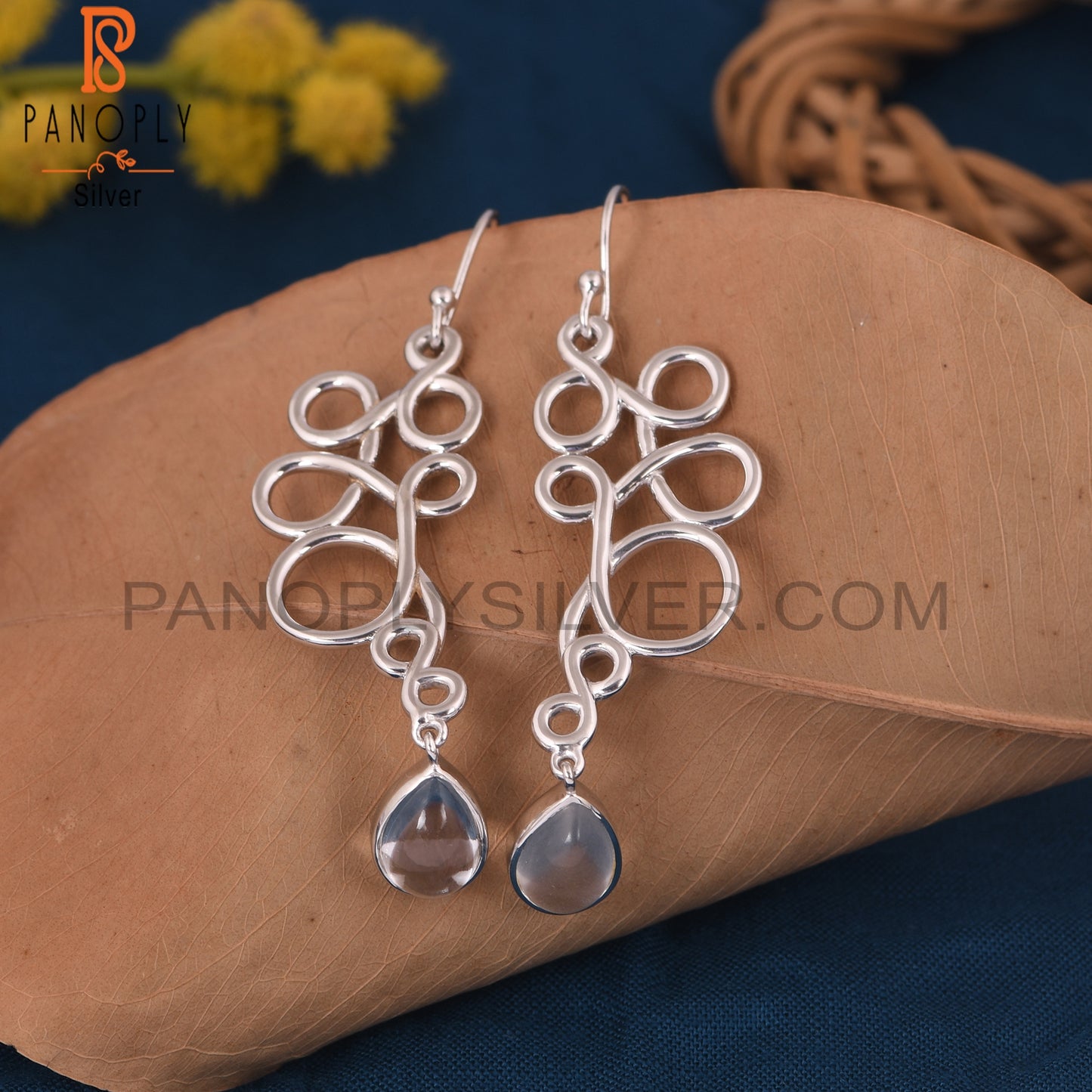 Squiggle Shape Dangle Earrings
