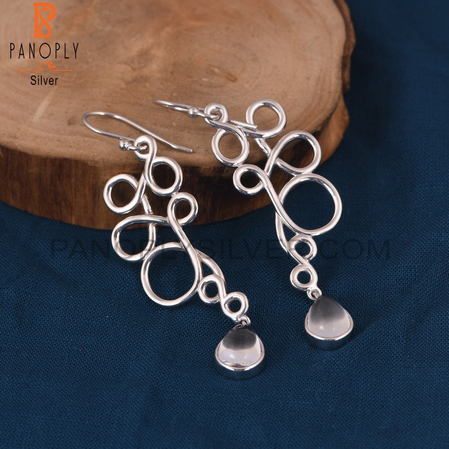 Squiggle Shape Dangle Earrings