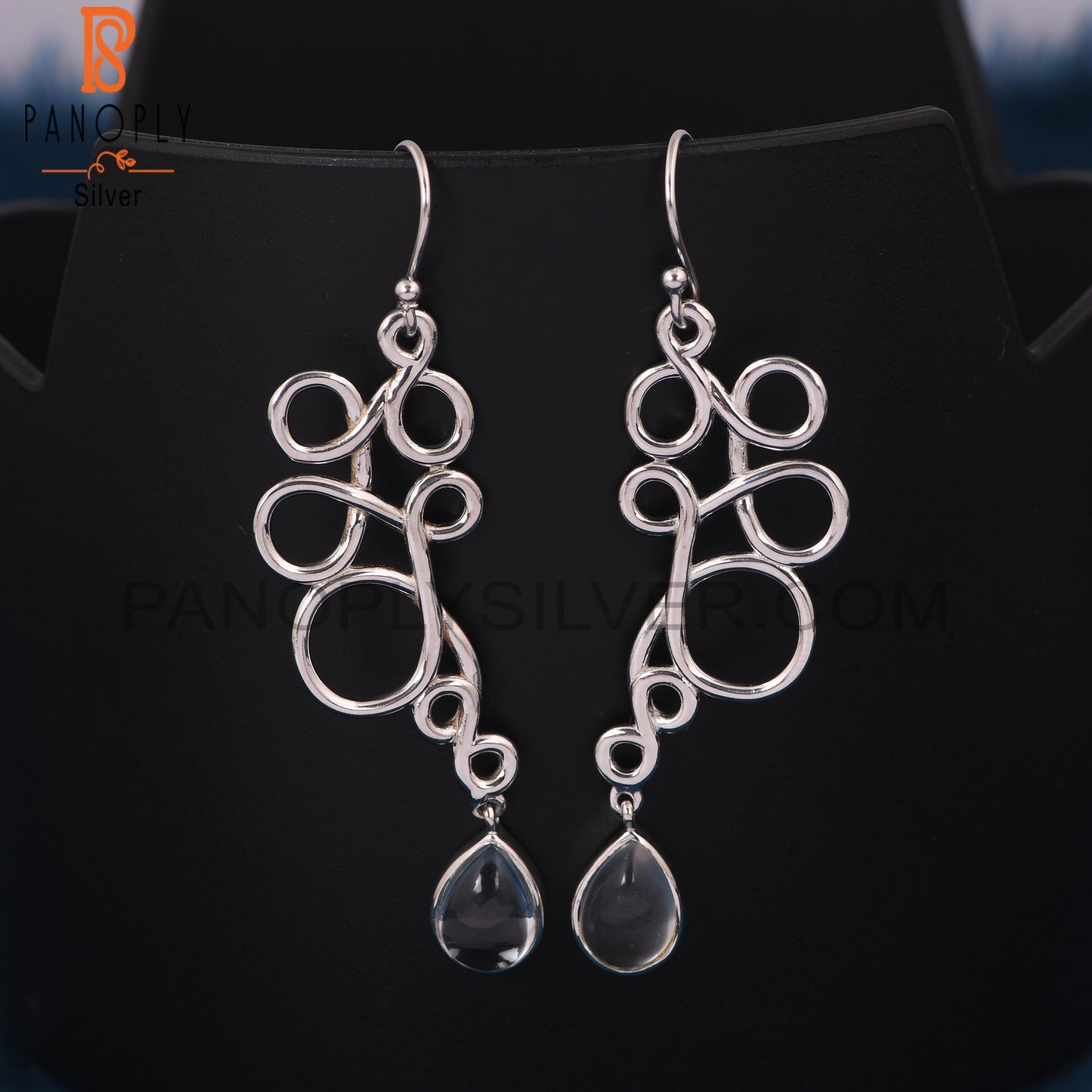 Squiggle Shape Dangle Earrings