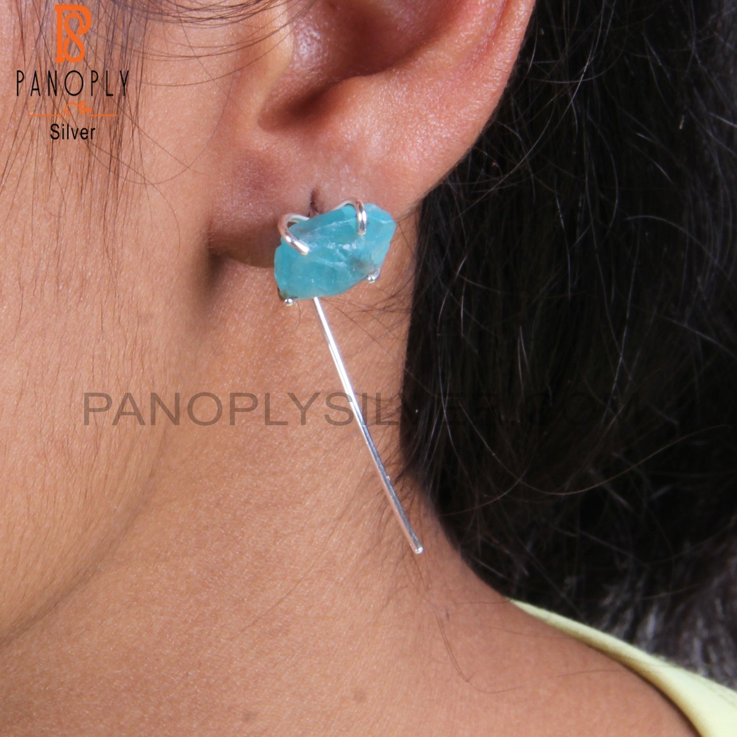 Apatite 925 Sterling Silver Hook Earrings