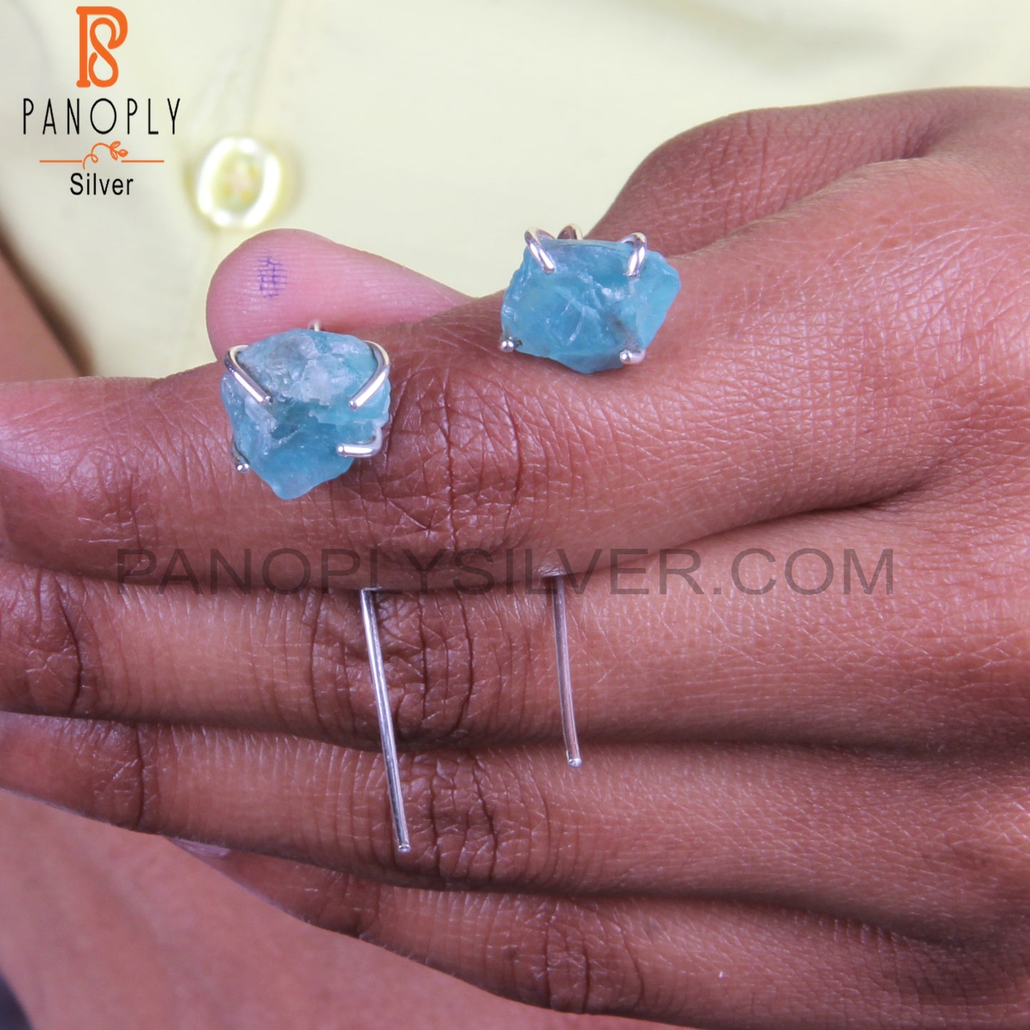 Apatite 925 Sterling Silver Hook Earrings