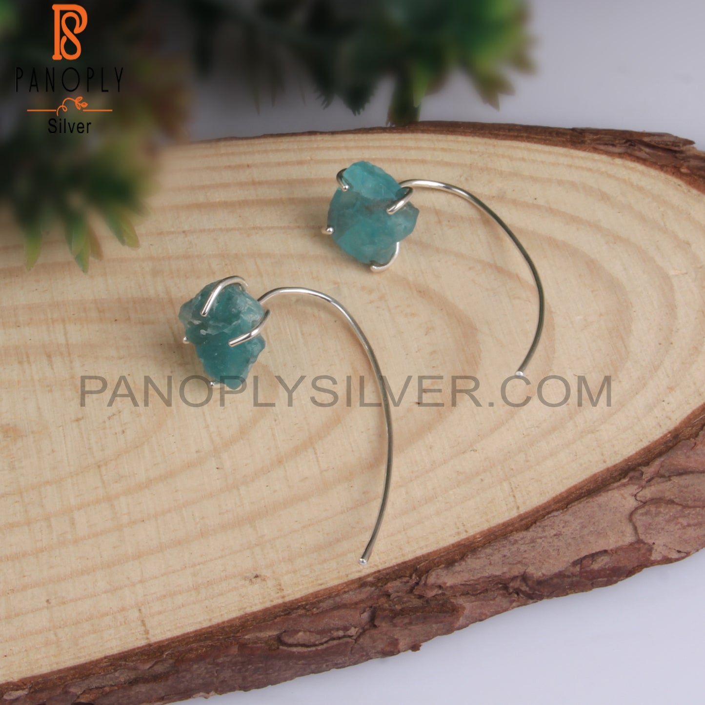 Apatite 925 Sterling Silver Hook Earrings