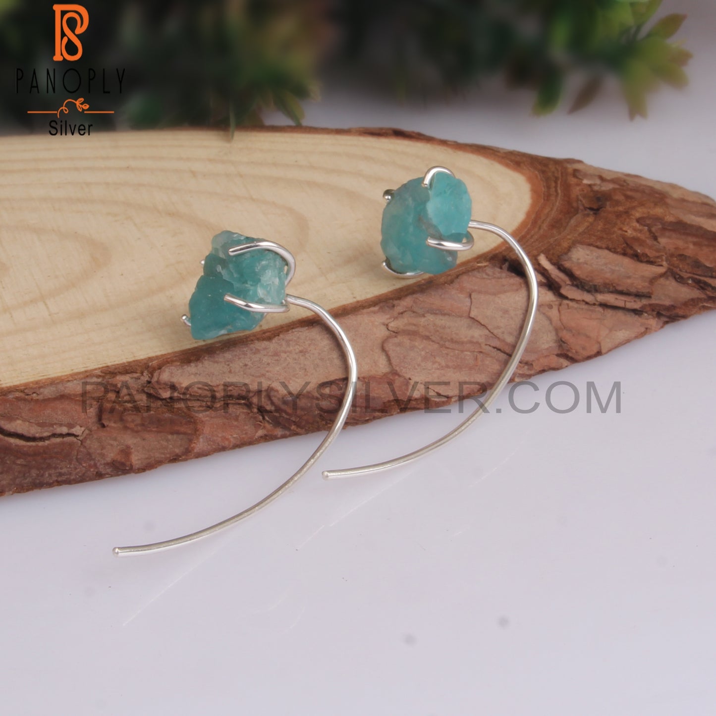 Apatite 925 Sterling Silver Hook Earrings