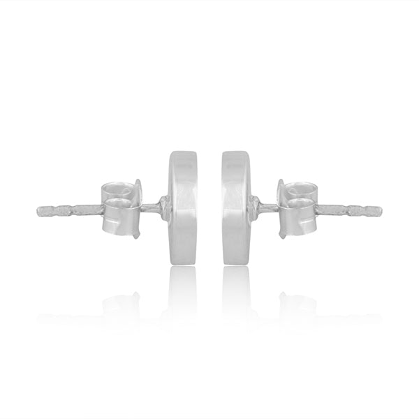 Simple Malachite Inlay 925 Stamp Sterling Silver Earrings