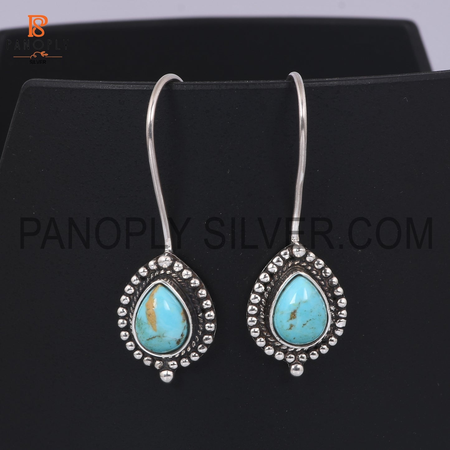 Gemstone Kingman Turquoise 925 Silver Earring For Every Occasion