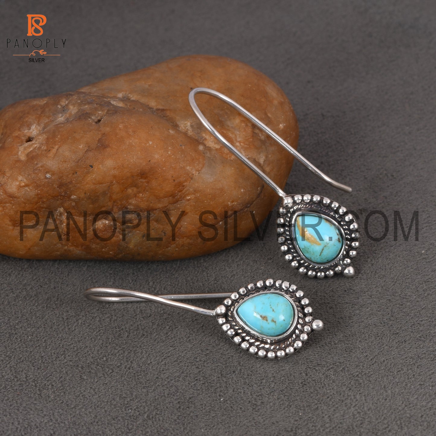 Gemstone Kingman Turquoise 925 Silver Earring For Every Occasion