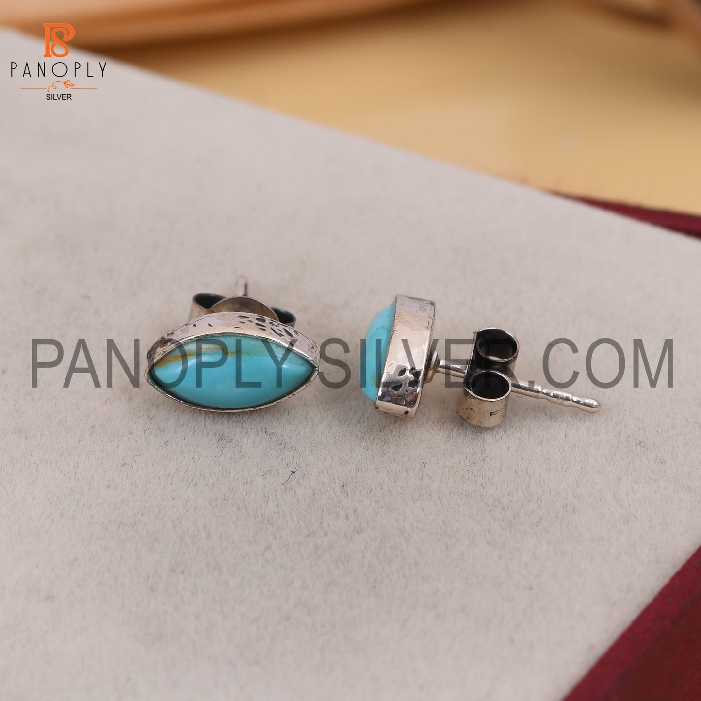Turquoise 925 Quality Marquise Southwestern Earrings