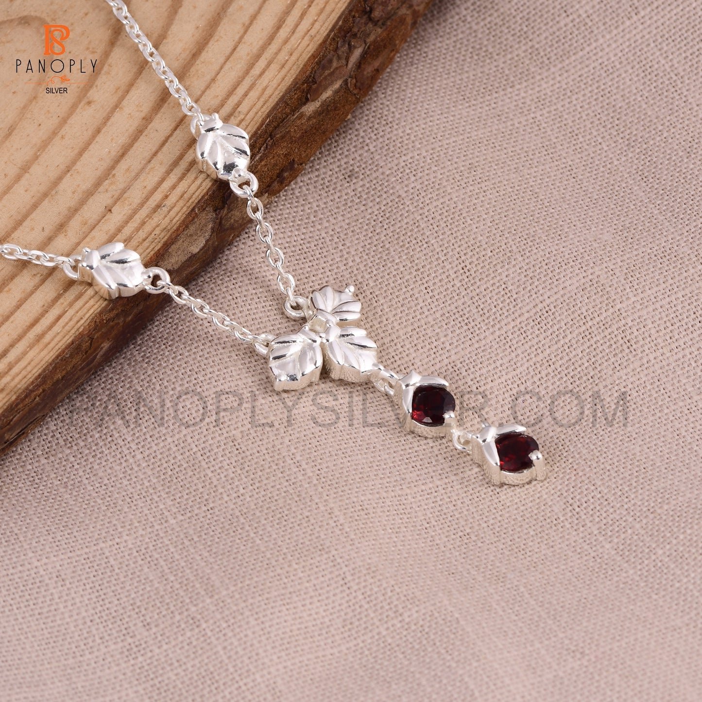 Garnet 925 Silver Pendant Birthstone Jewelry