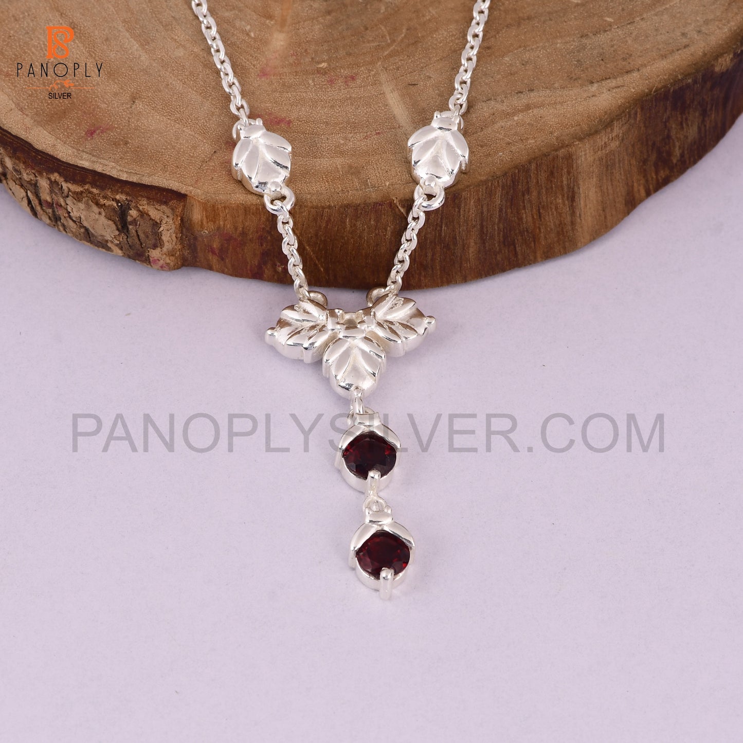 Garnet 925 Silver Pendant Birthstone Jewelry