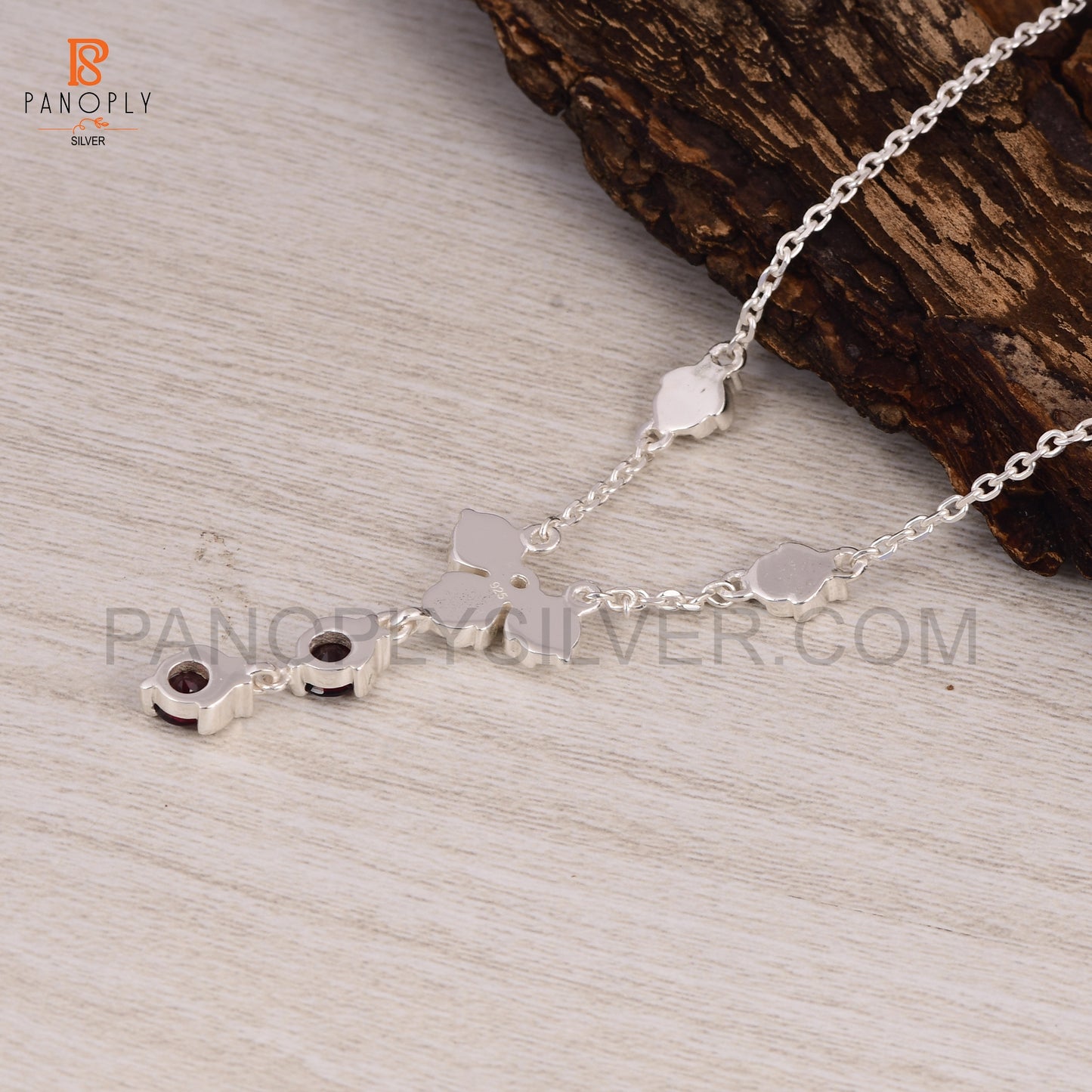 Garnet 925 Silver Pendant Birthstone Jewelry