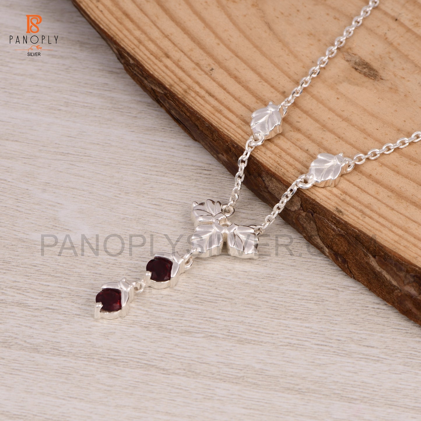 Garnet 925 Silver Pendant Birthstone Jewelry
