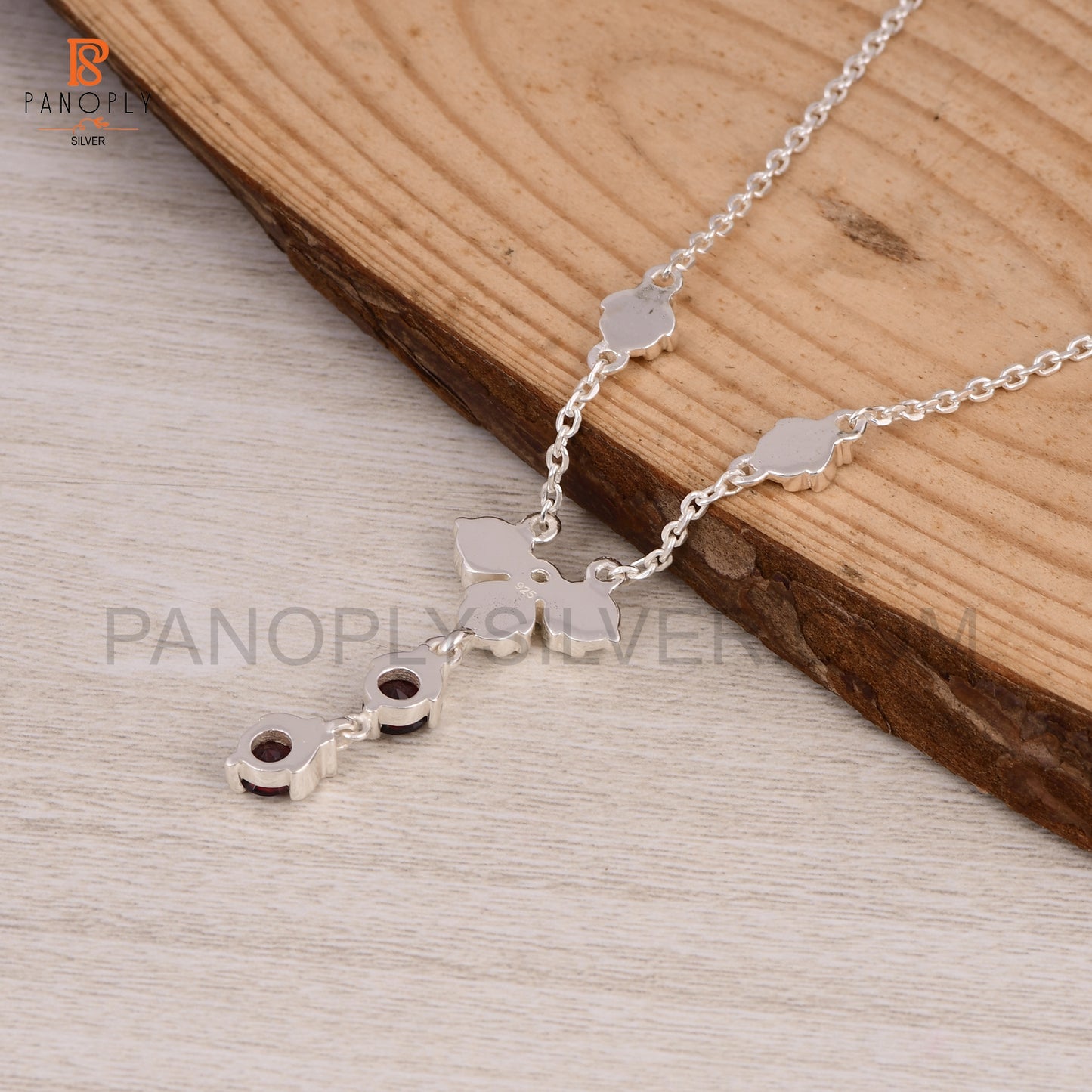 Garnet 925 Silver Pendant Birthstone Jewelry