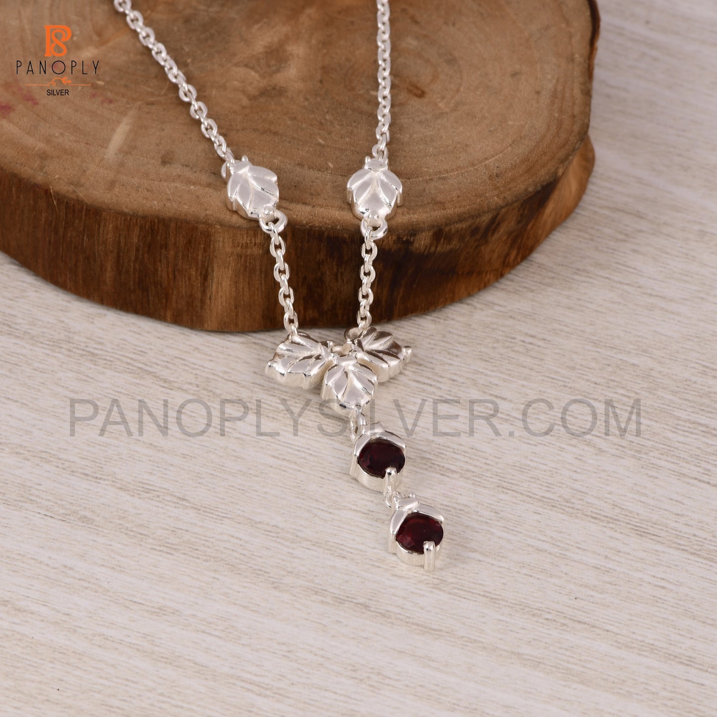 Garnet 925 Silver Pendant Birthstone Jewelry