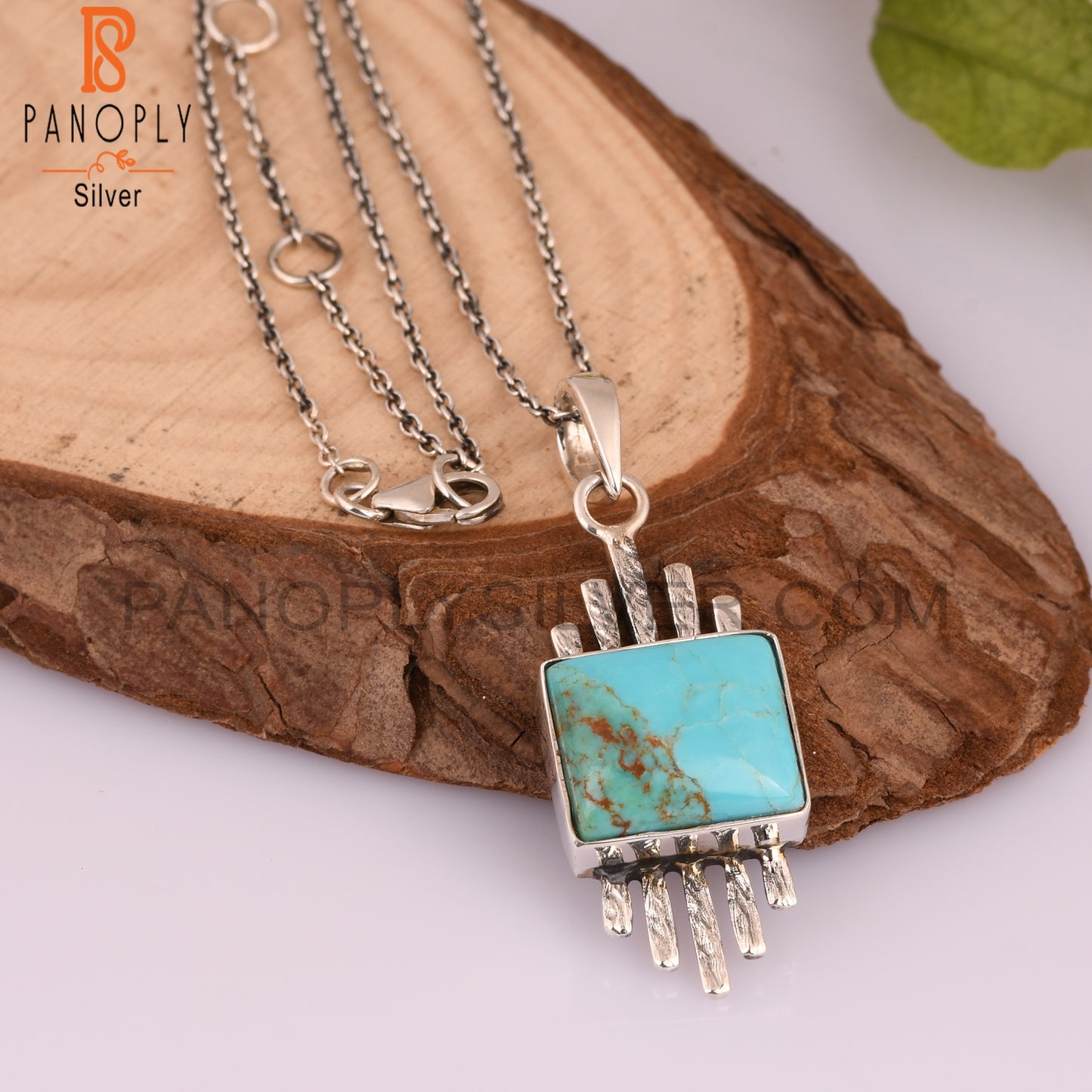 Kingman Turquoise 925 Sterling Silver Pendant For Gift