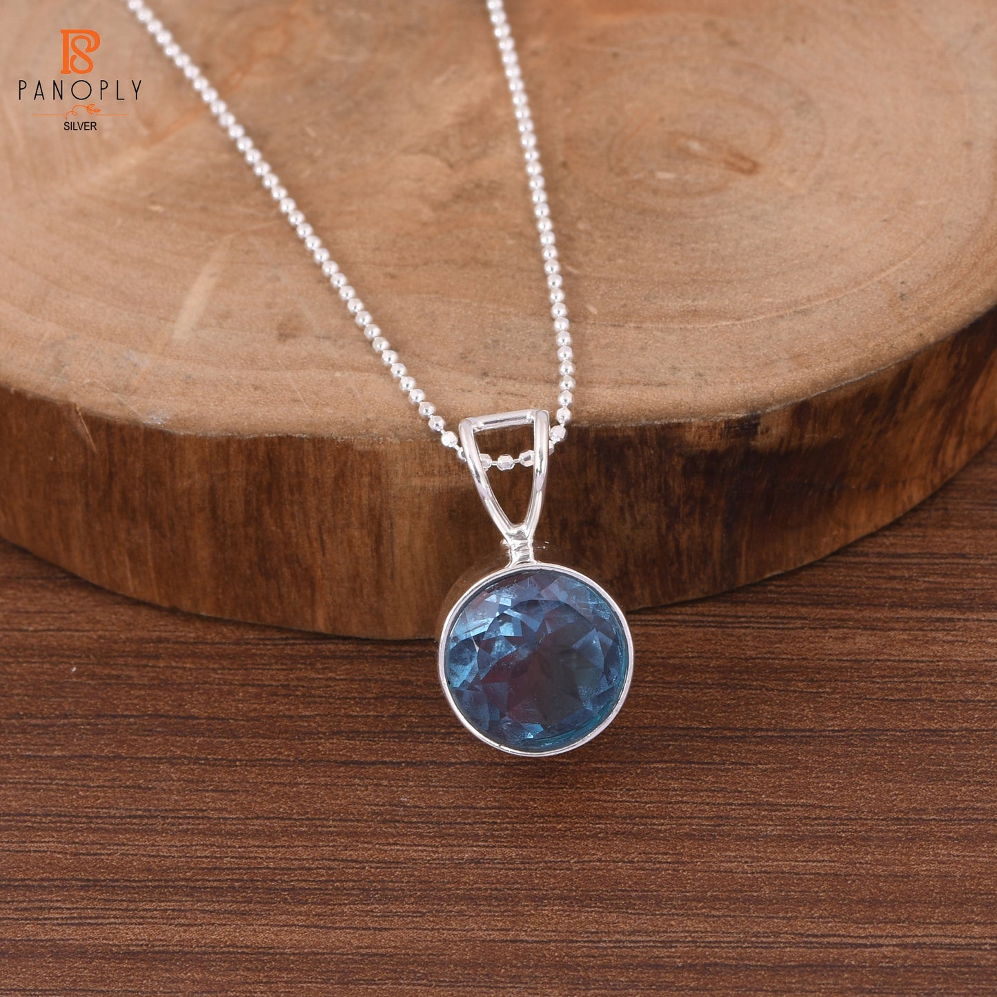 Bio Alexandrite Doublet Quartz Ball Chain Pendant Necklace