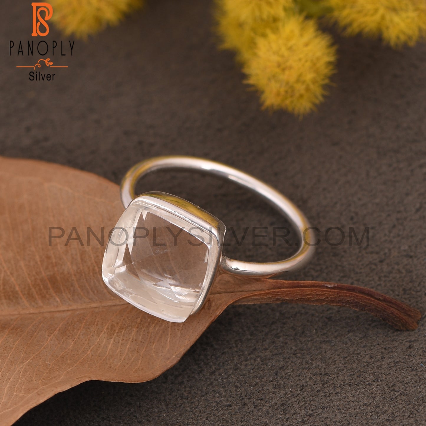 Crystal Taper Shape Gemstone Statement Rings