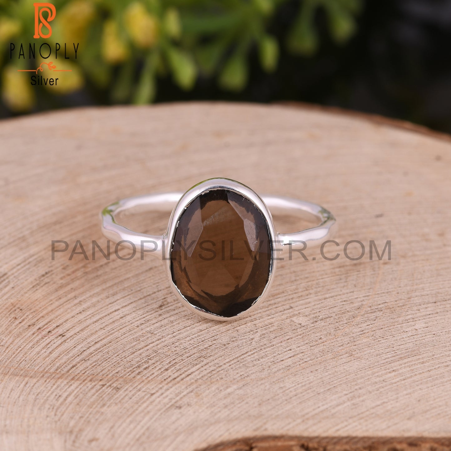 Smoky Handmade 925 Sterling Silver Quartz Rings
