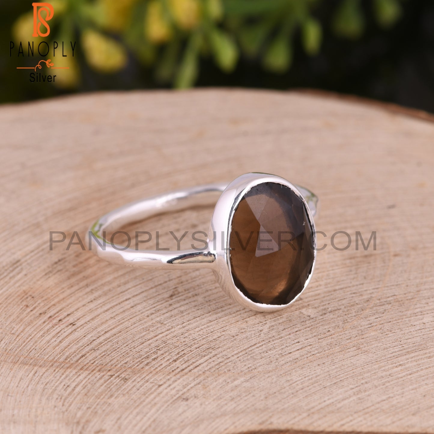 Smoky Handmade 925 Sterling Silver Quartz Rings