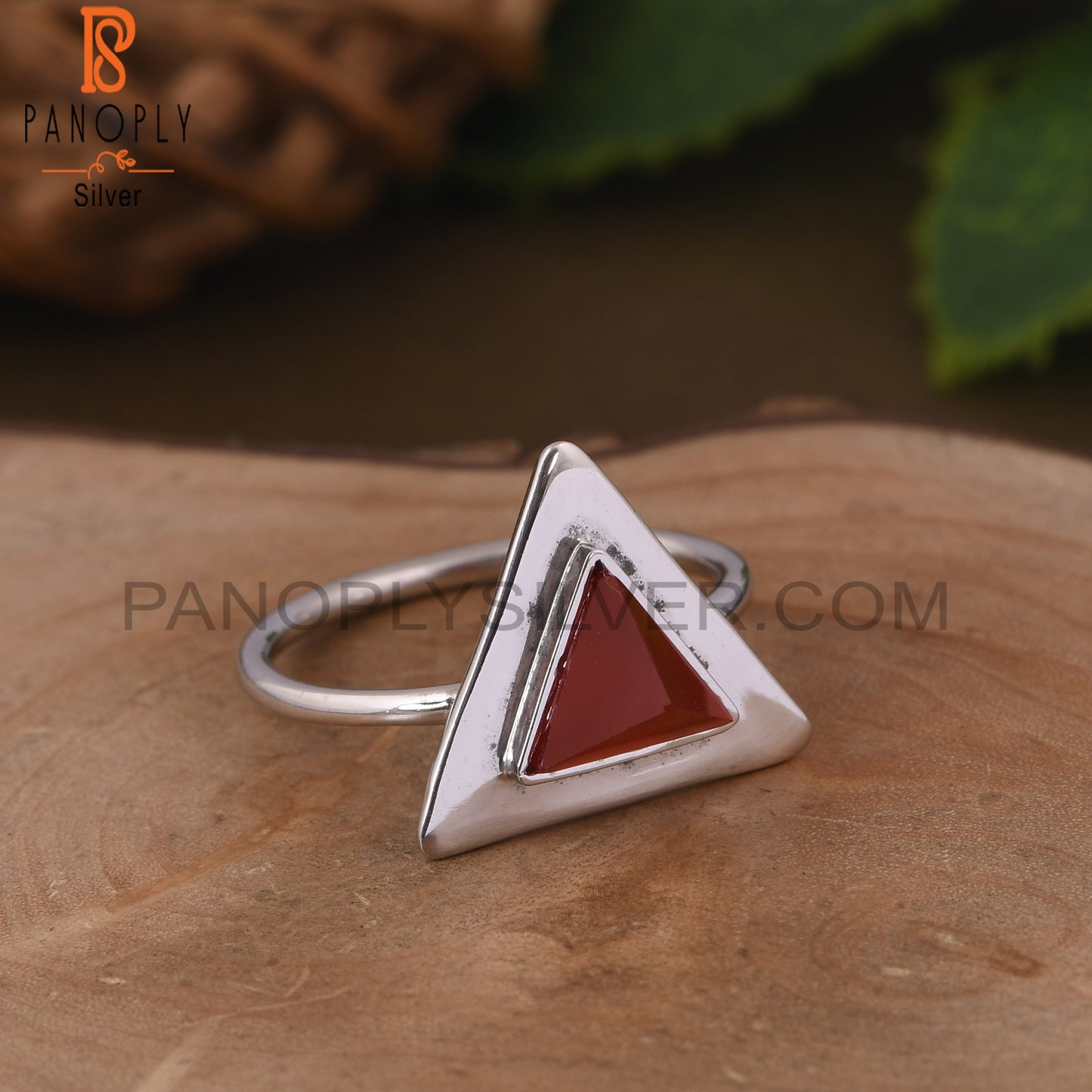 Red Onyx 925 Sterling Silver Gemstone Girls Ring Jewelry
