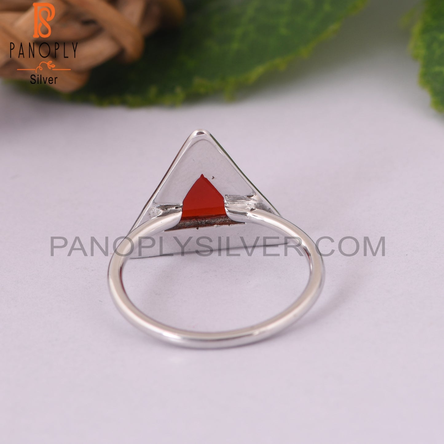 Red Onyx 925 Sterling Silver Gemstone Girls Ring Jewelry