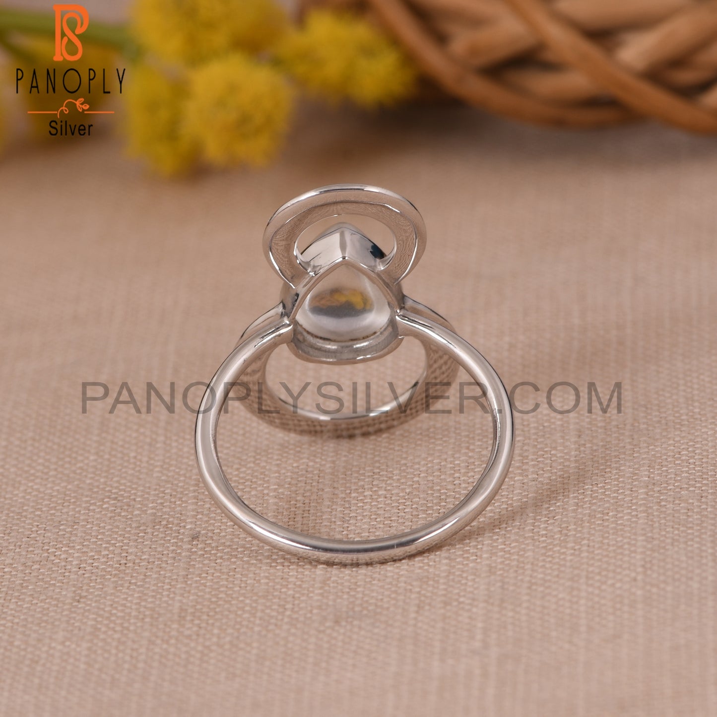 Crystal Unique Cocktail 925 Silver Quartz Rings