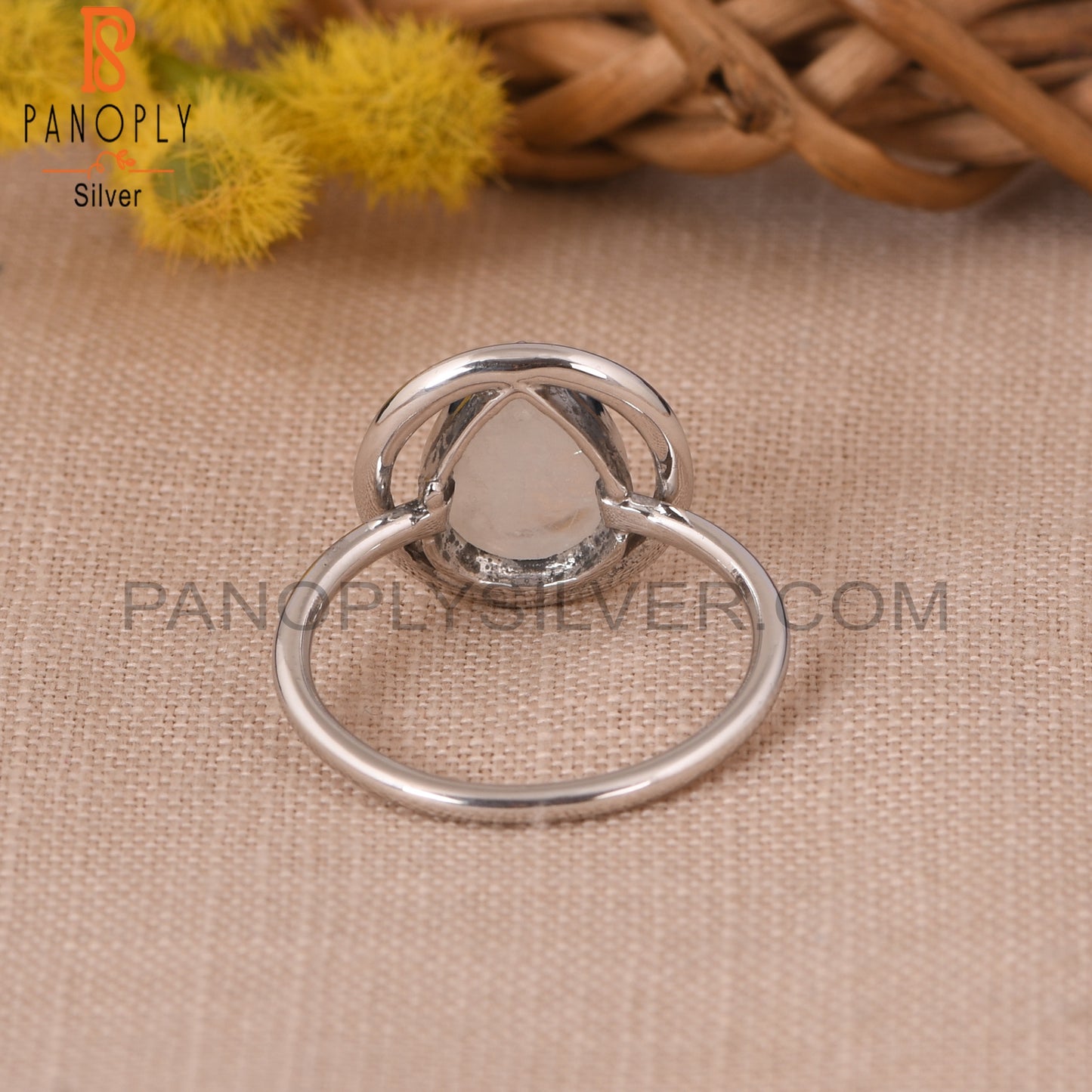 Rainbow Moonstone 925 Sterling Silver Designer Pear Jewelry