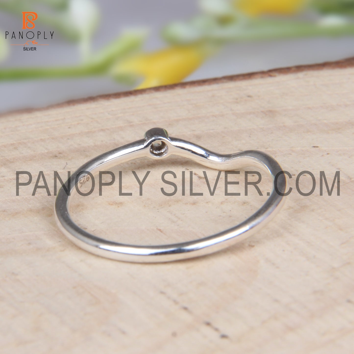 Rainbow Moon Stone Chevron Handmade 925 Silver Rings