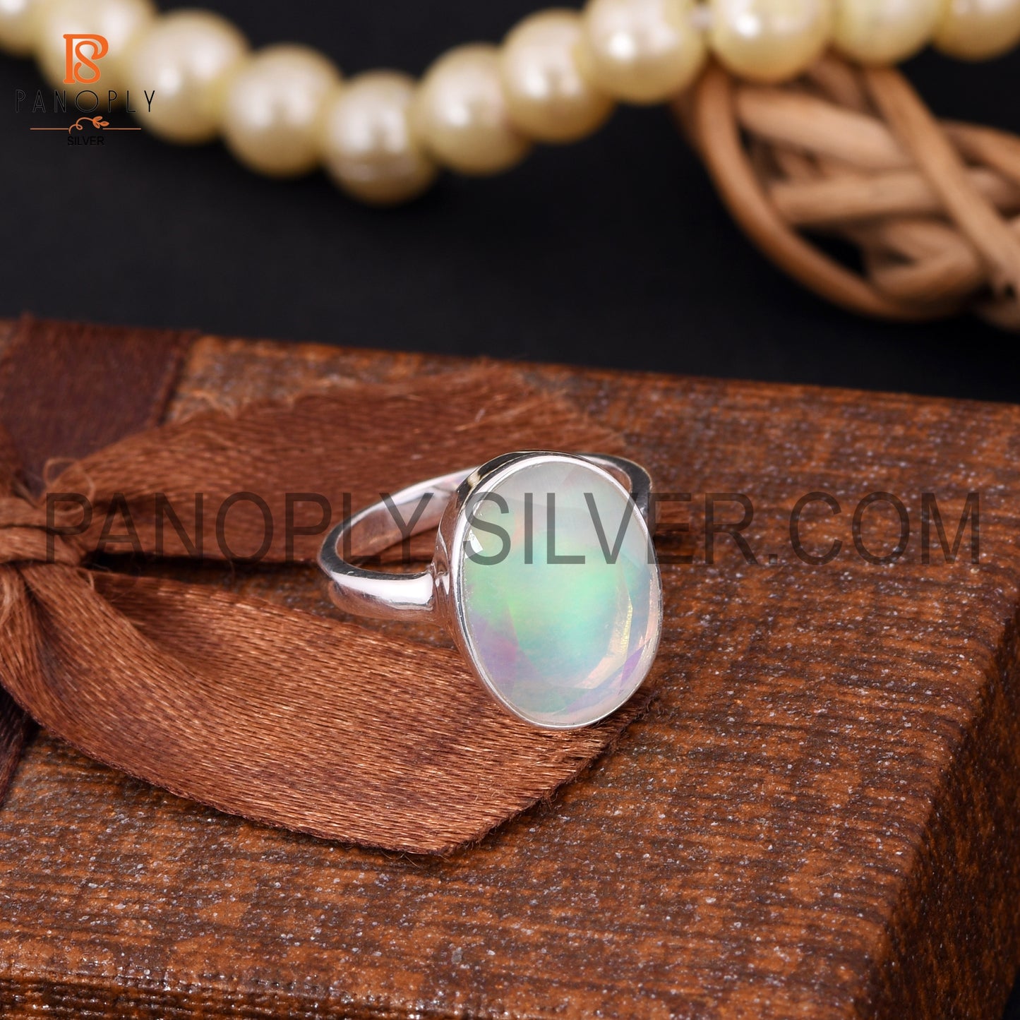 925 Quality Silver Oval Shape Bezel Setting Rings