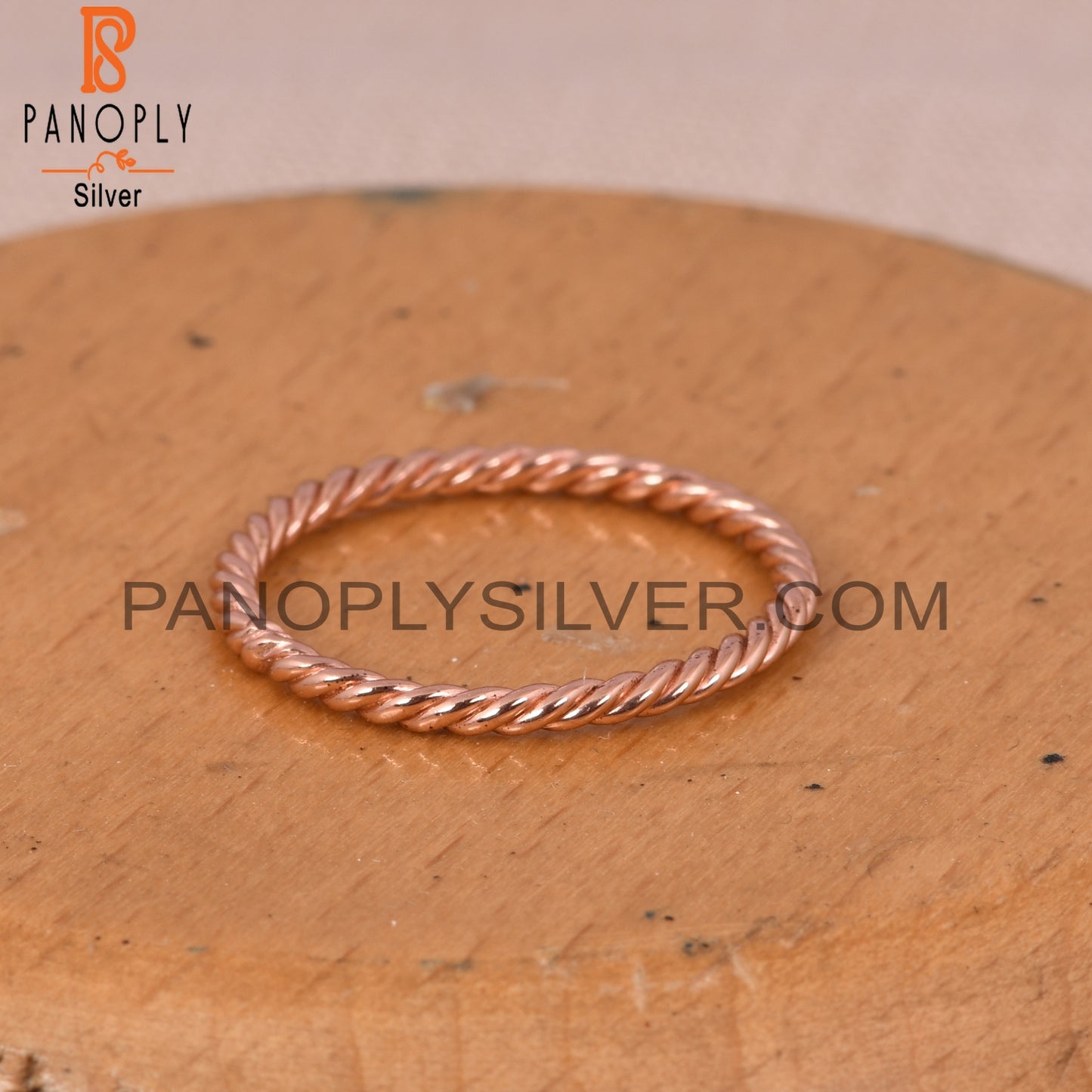 Twist Rose Gold Plated Rings