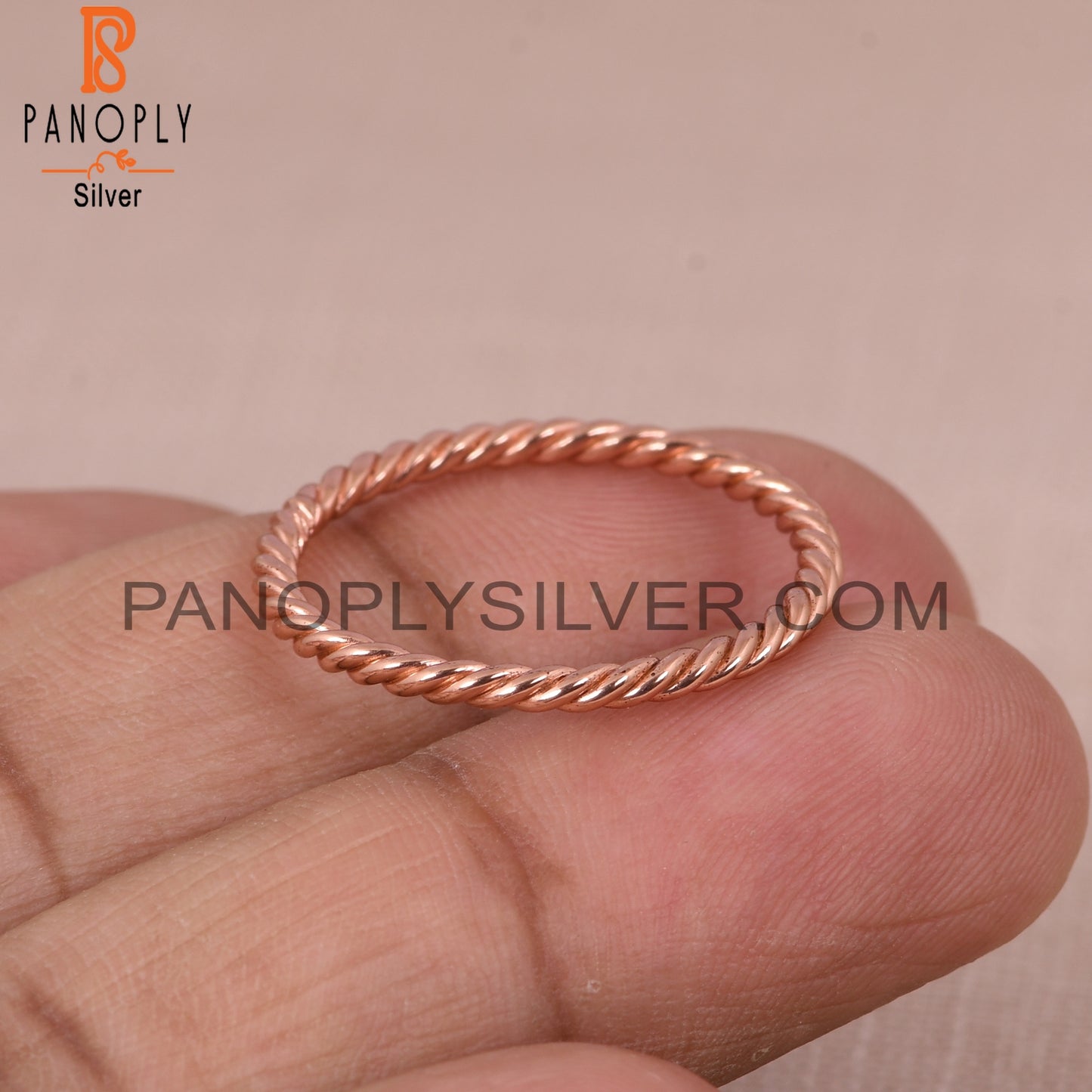 Twist Rose Gold Plated Rings