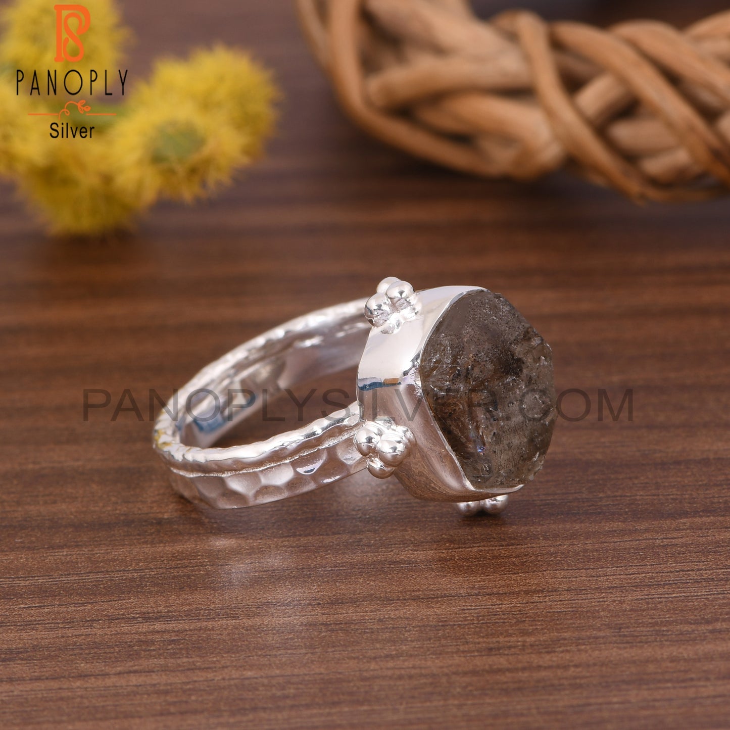 Herkimer Diamond Set Fine 925 Sterling Silver Handmade Rings