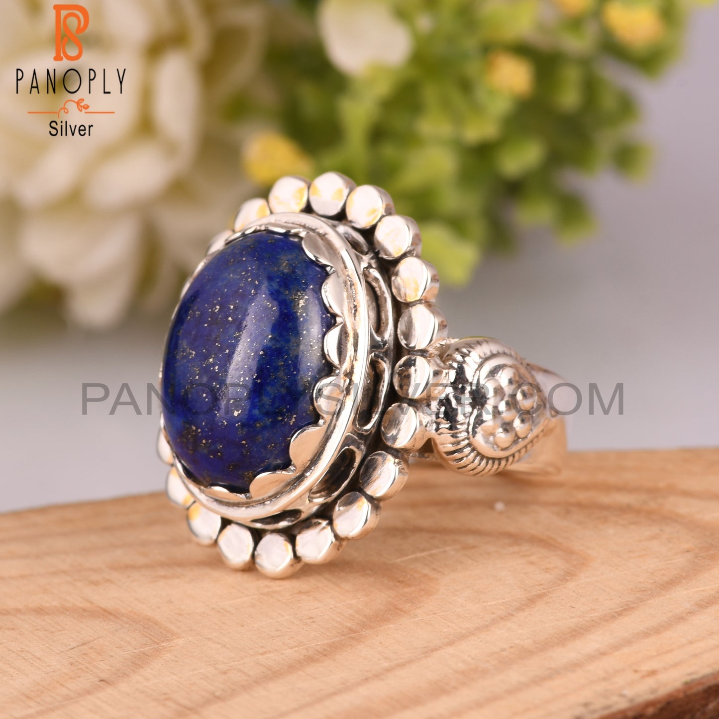 Lapis Lazuli 925 Sterling Silver Ring For Him