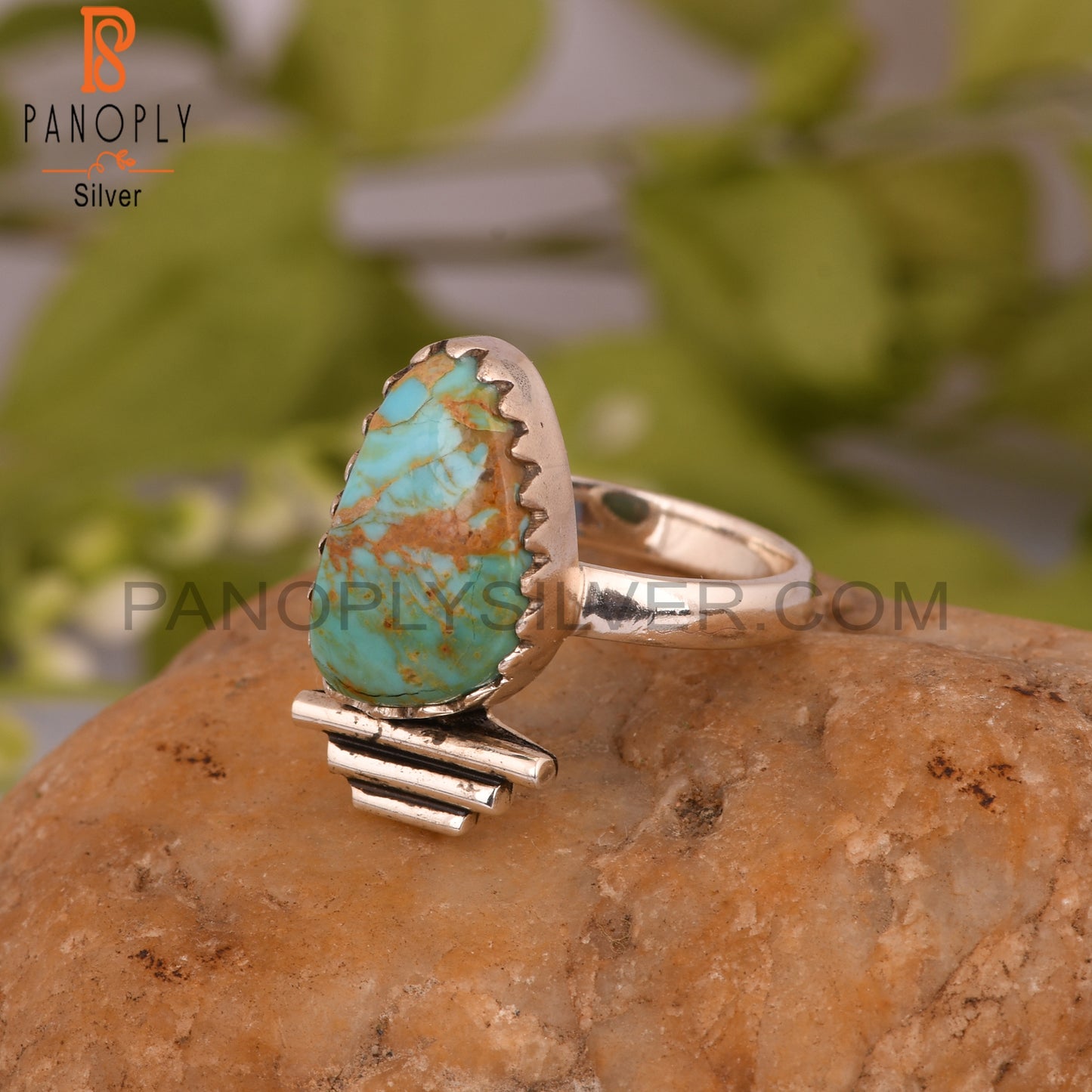Kingman Turquoise 925 Sterling Silver Pretty Ring