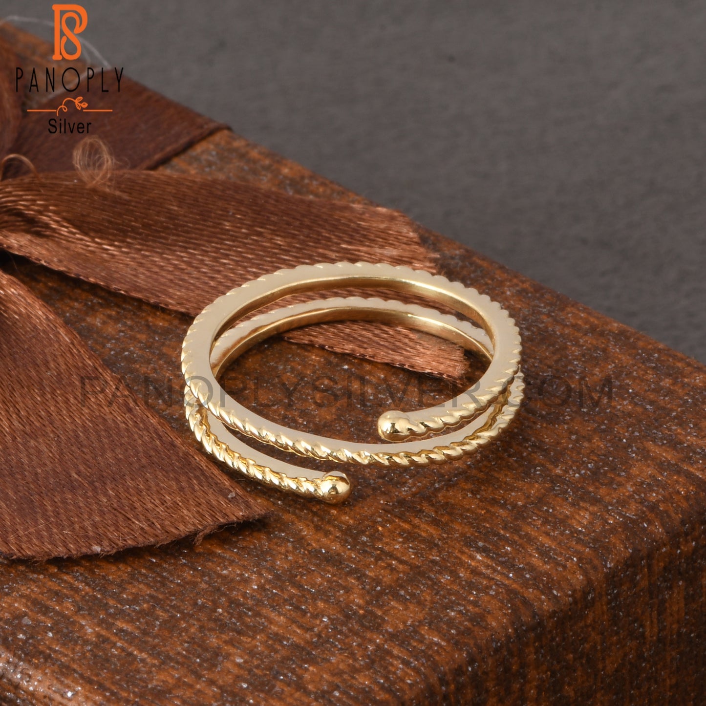 Triple Layer 925 Quality Adjustable Open Rings