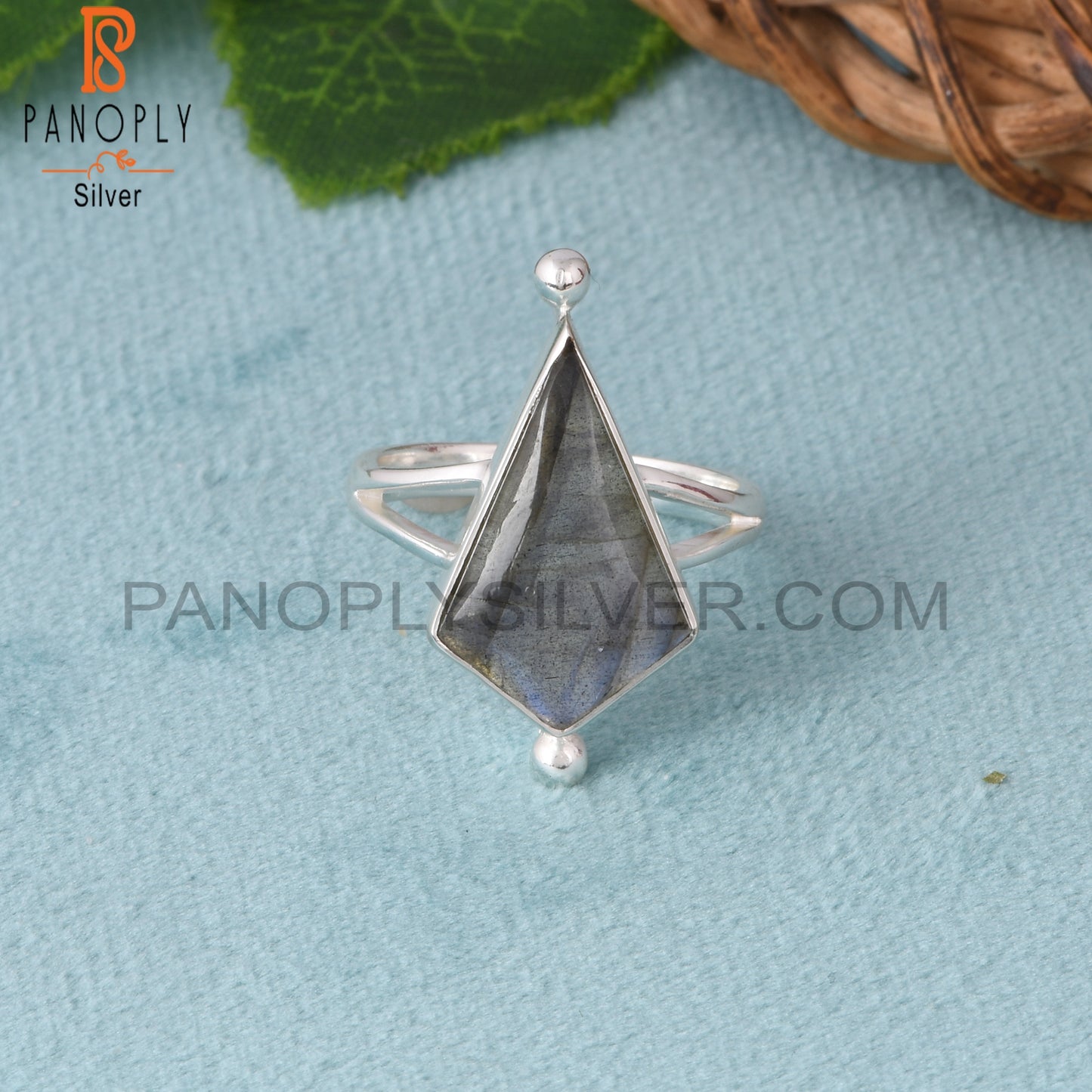 Labradorite 925 Kite Sterling Silver Ring