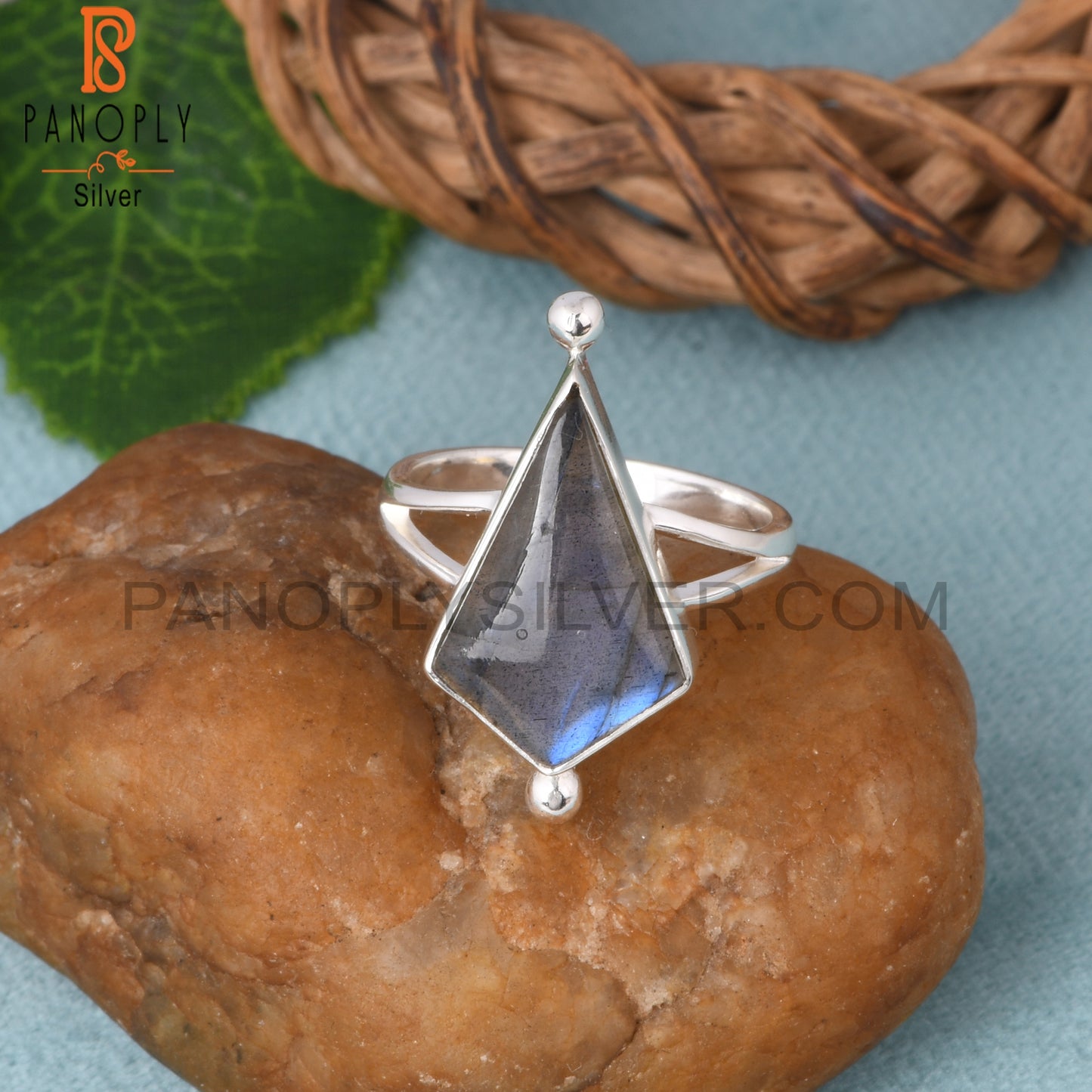Labradorite 925 Kite Sterling Silver Ring