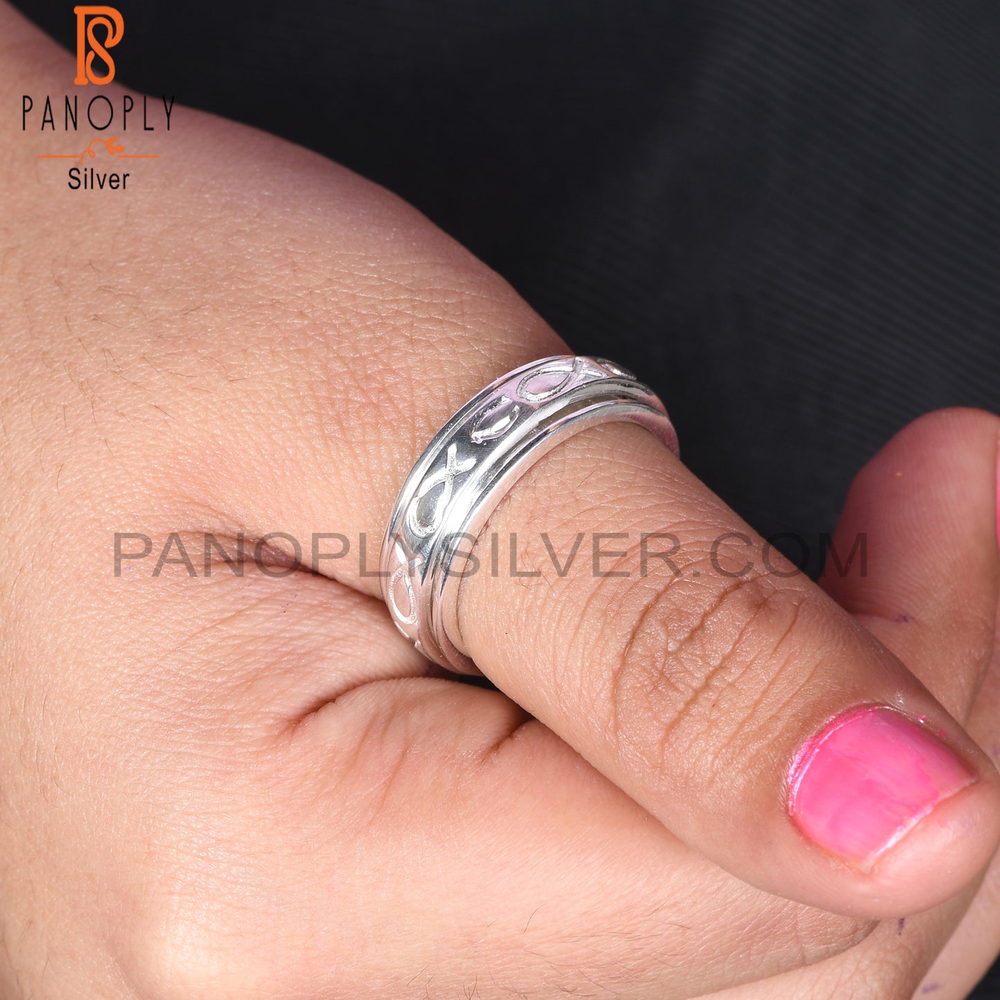 925 Qulity Ichthys Fish Rings