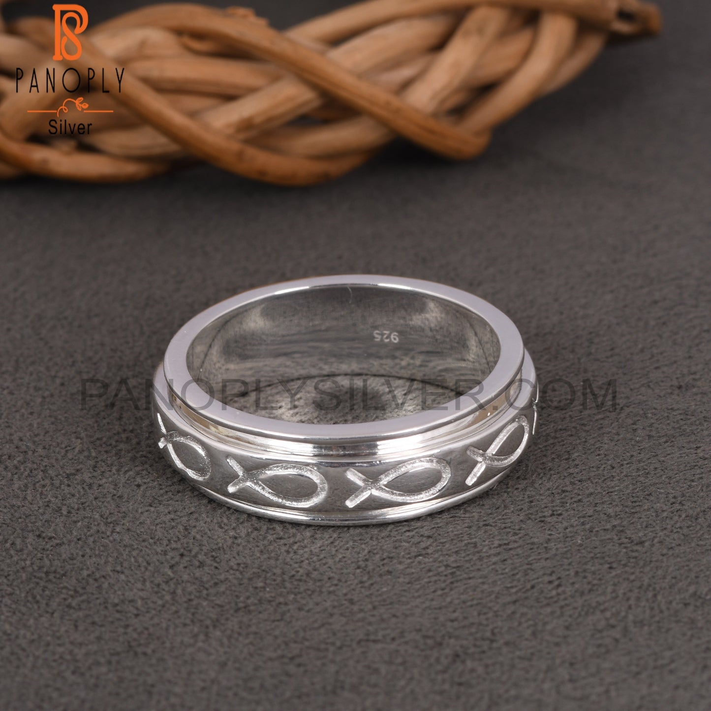 925 Qulity Ichthys Fish Rings