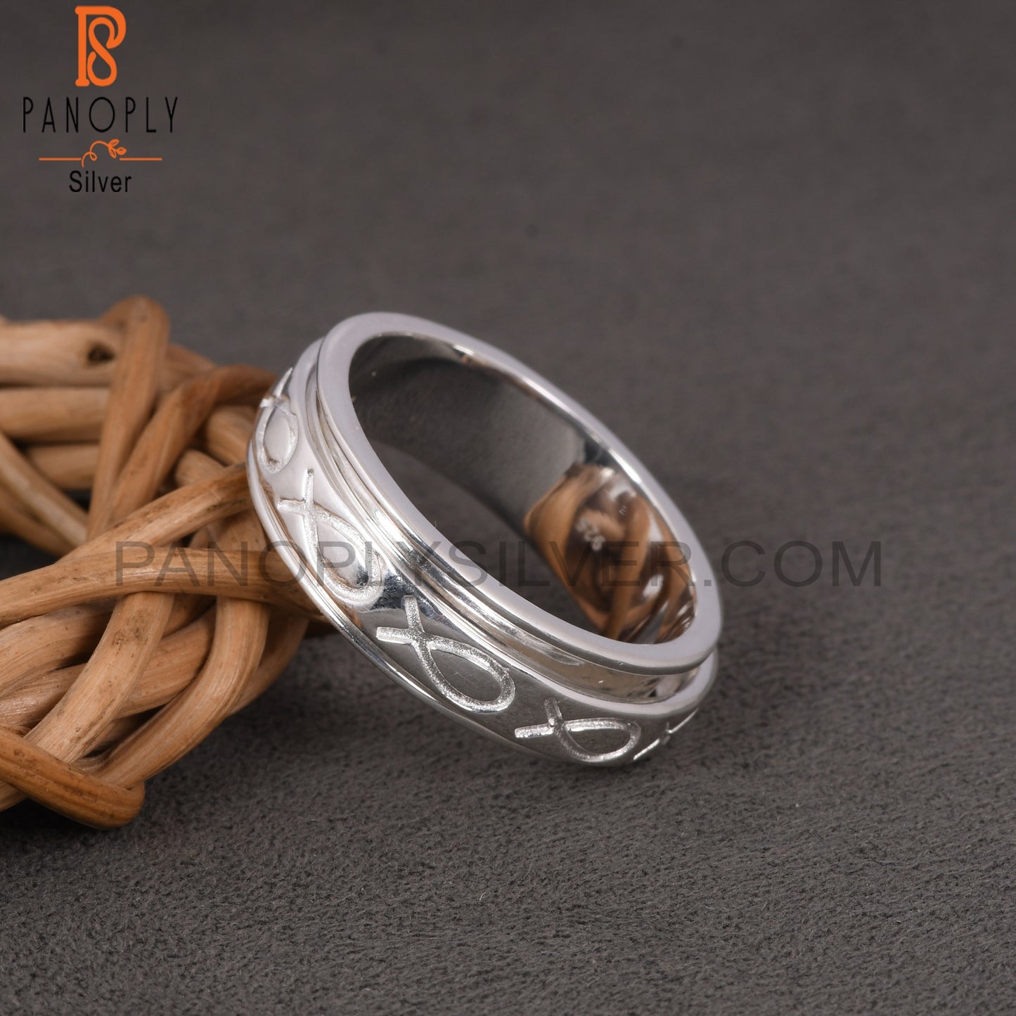 925 Qulity Ichthys Fish Rings