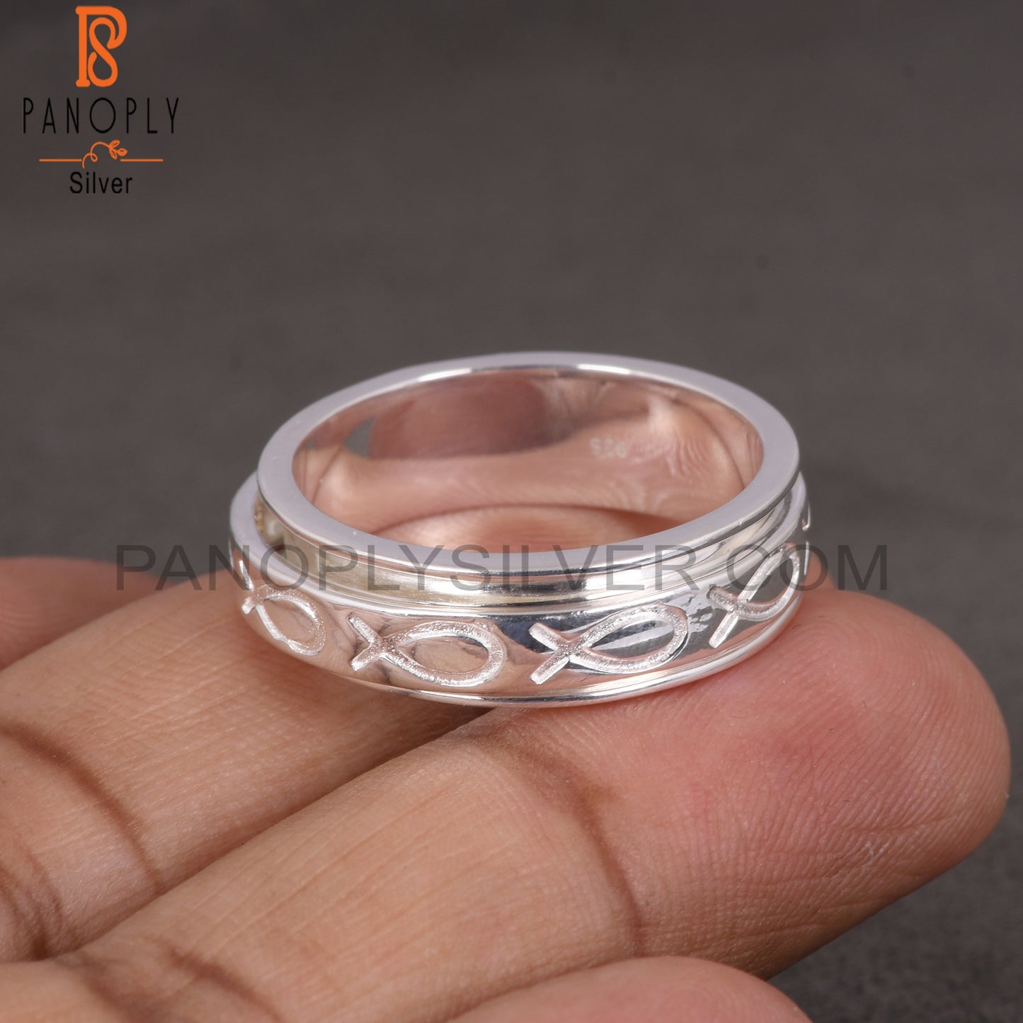 925 Qulity Ichthys Fish Rings