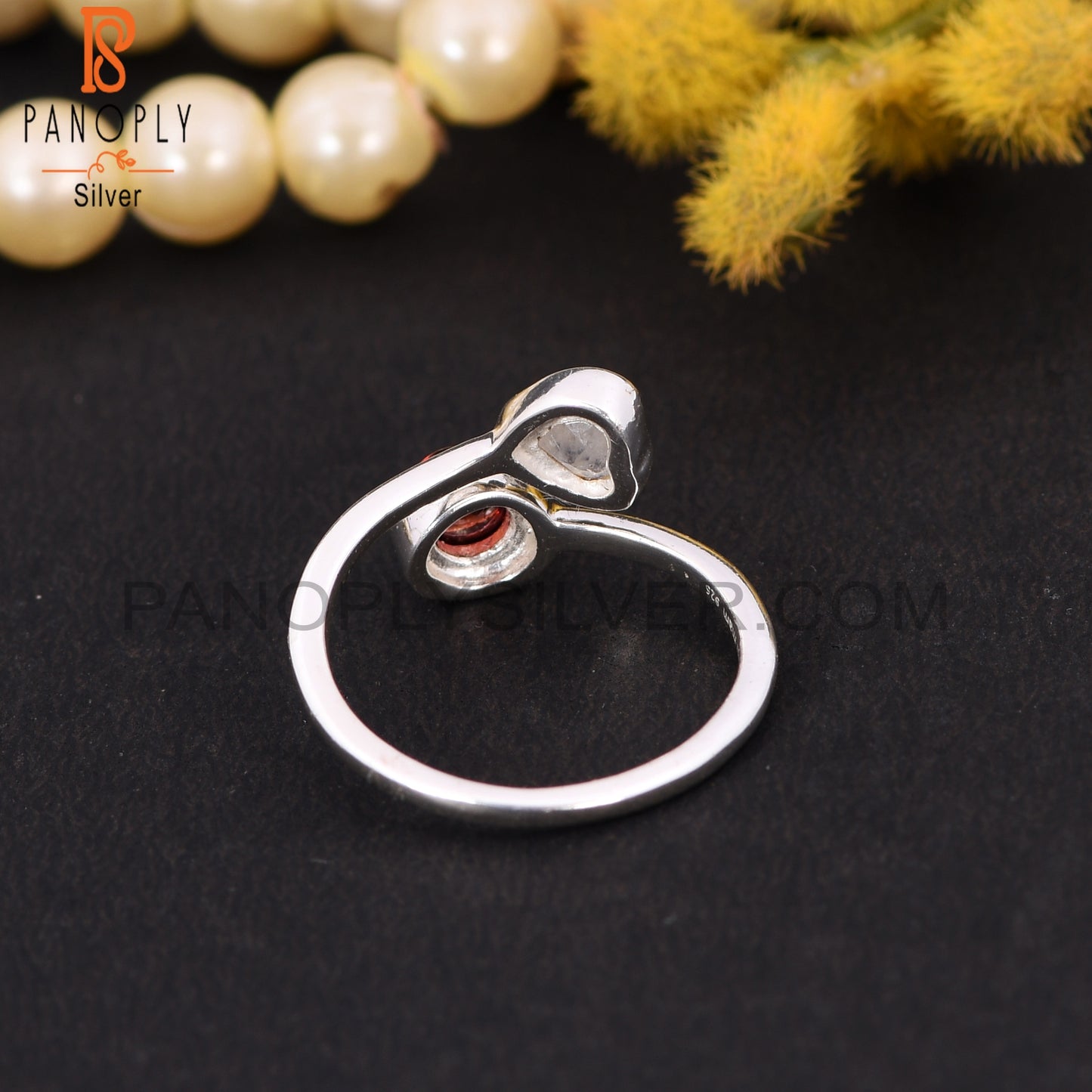 Heart Shape 925 Silver Adjustable Rings