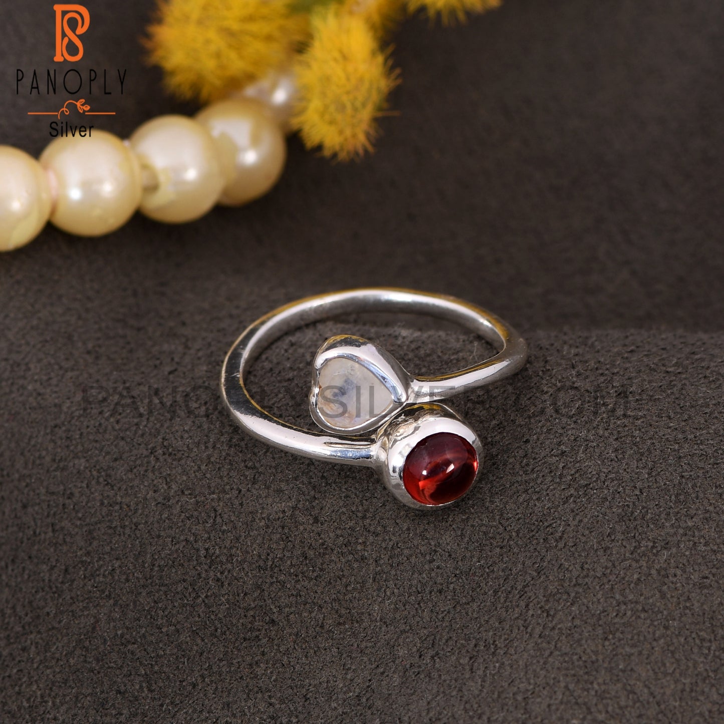 Heart Shape 925 Silver Adjustable Rings